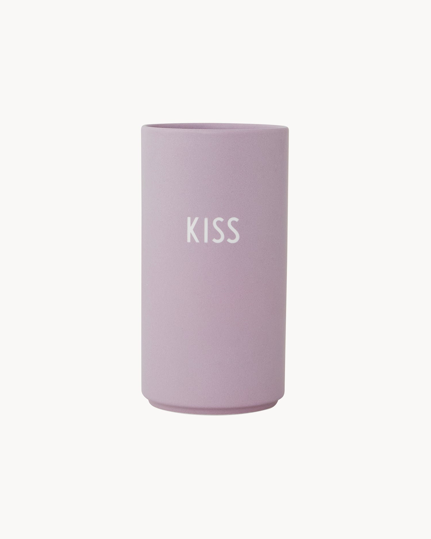 Vaso in porcellana con scritta "Kiss" Favourite