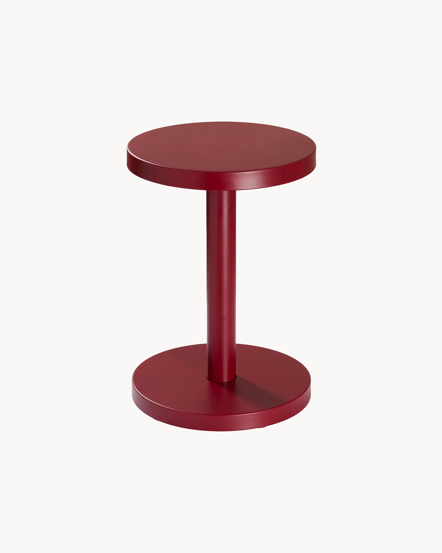 Tavolino rotondo in metallo Trisse