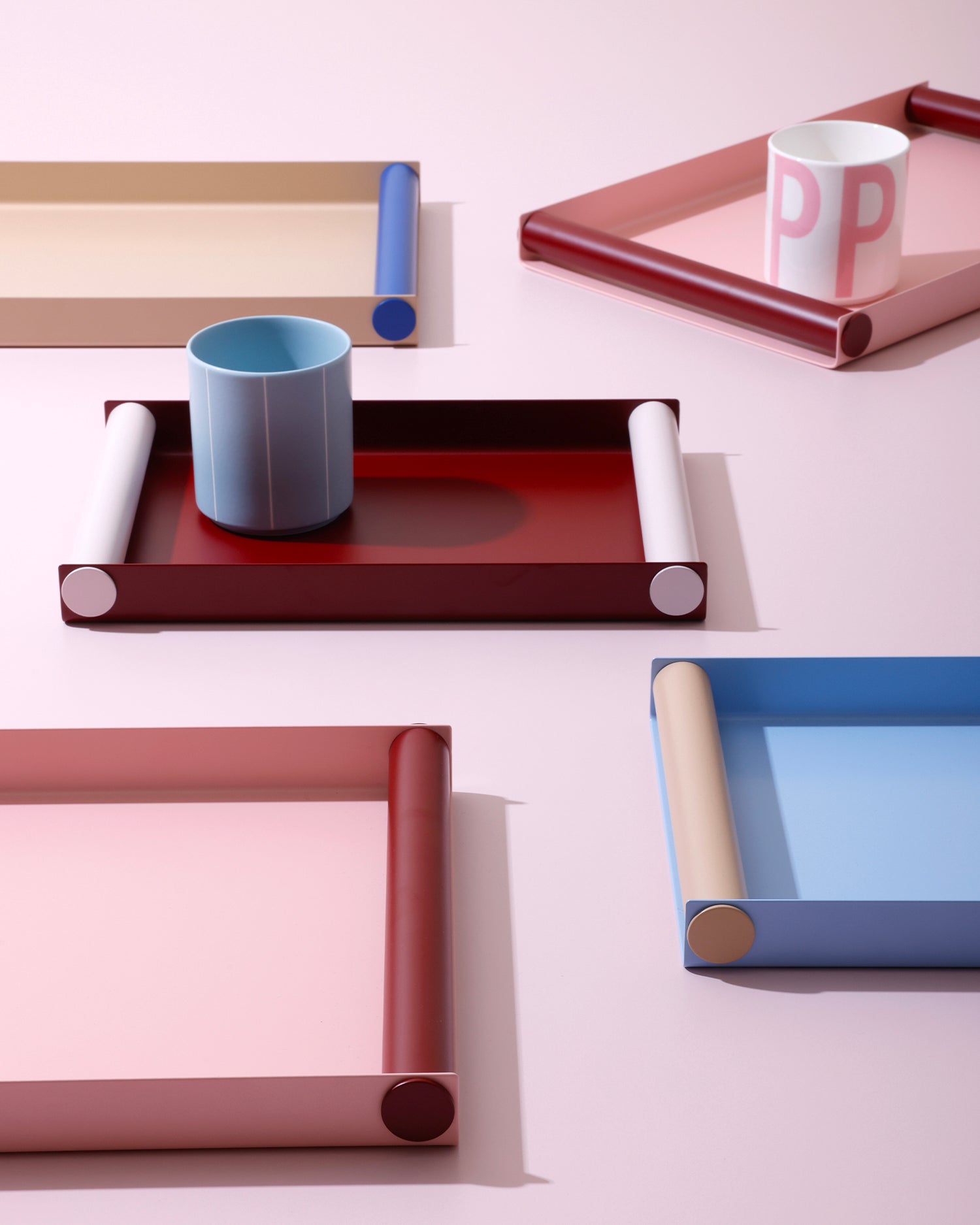 Vassoio decorativo in metallo Ray Large