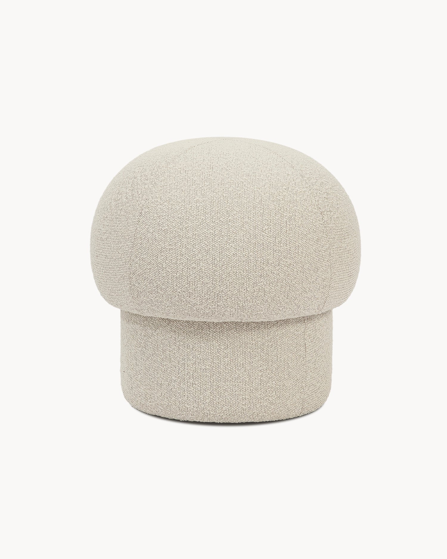 Pouf imbottito Uno, crema