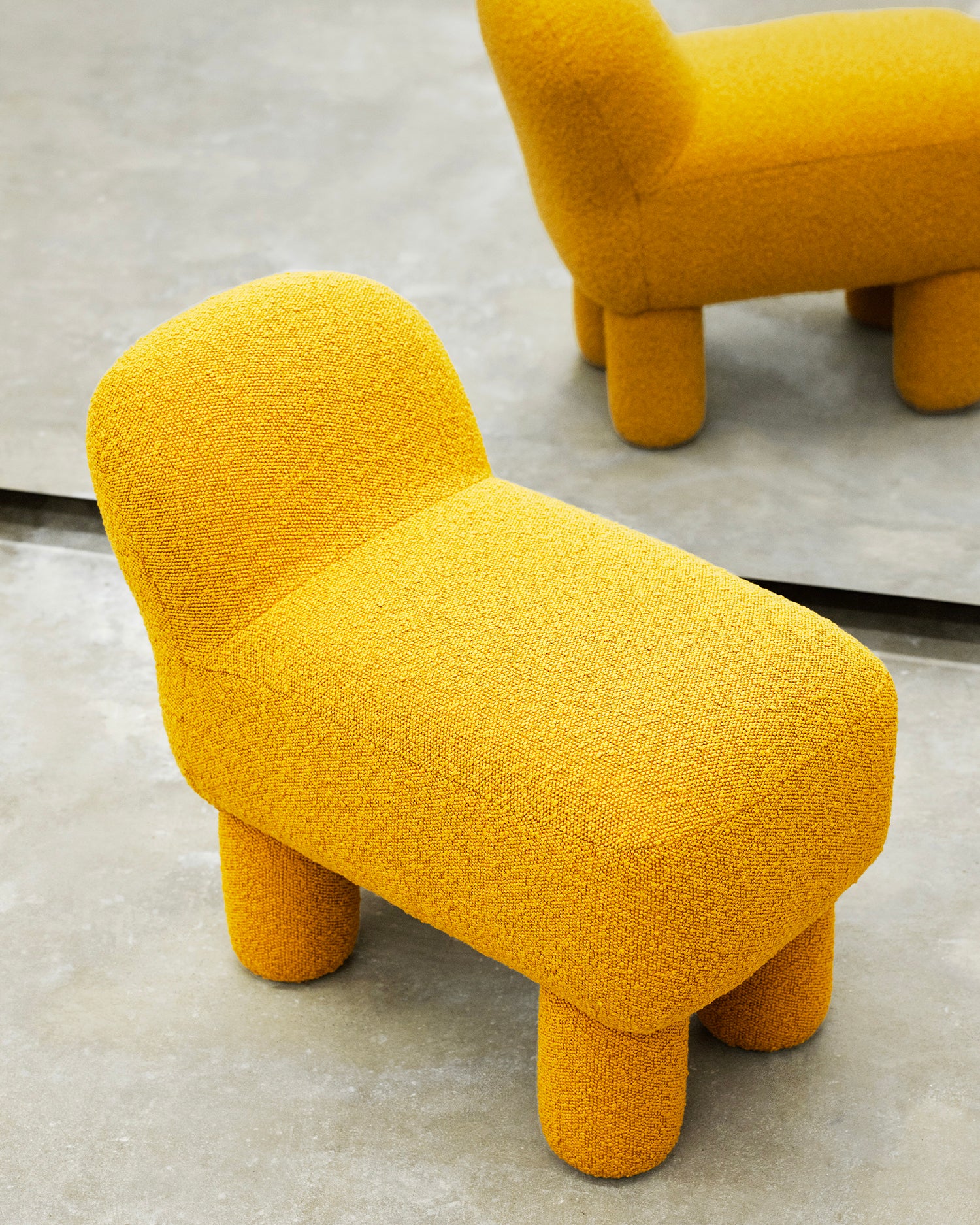 Pouf in tessuto Lulu