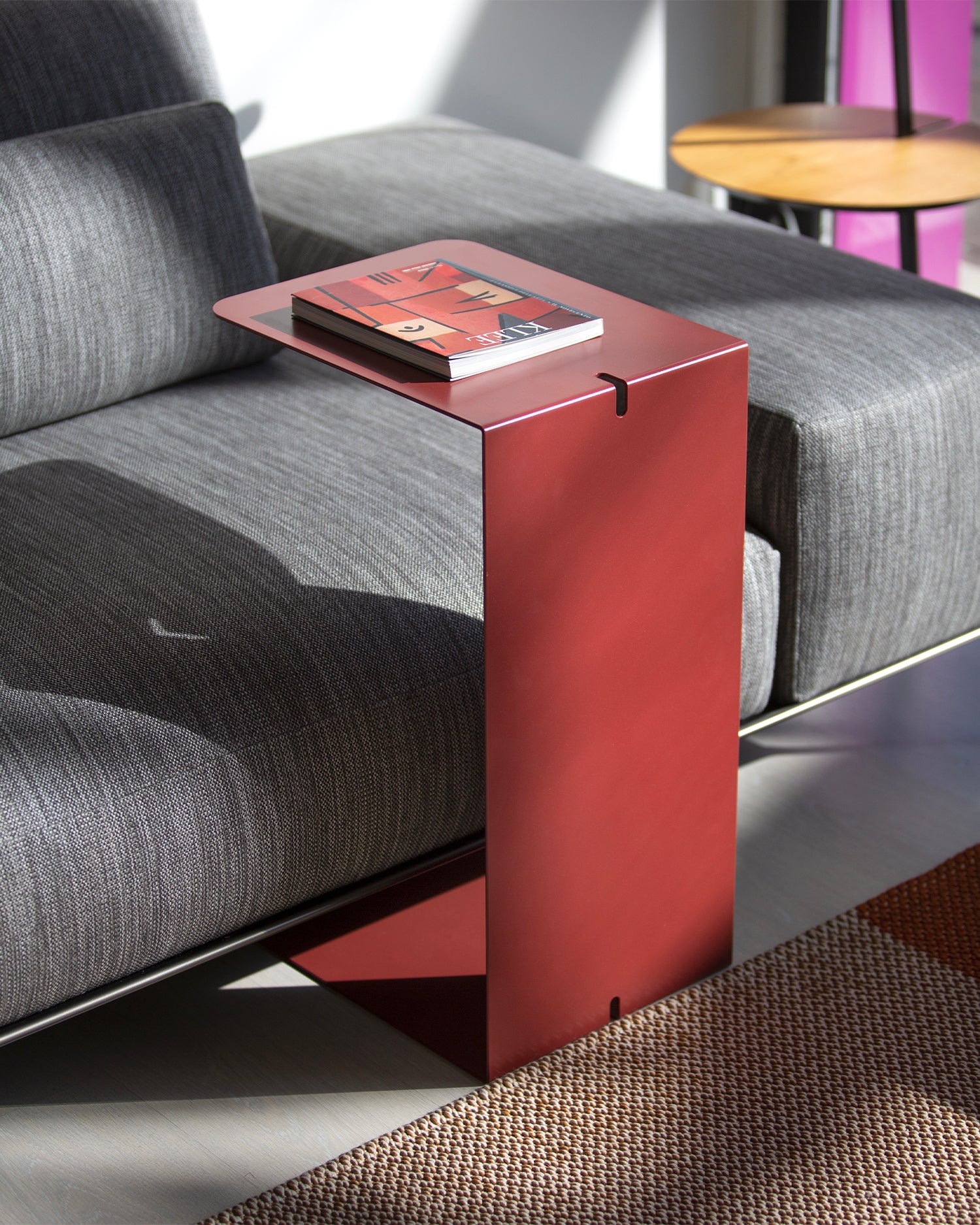 Tavolino multifunzione in metallo Double