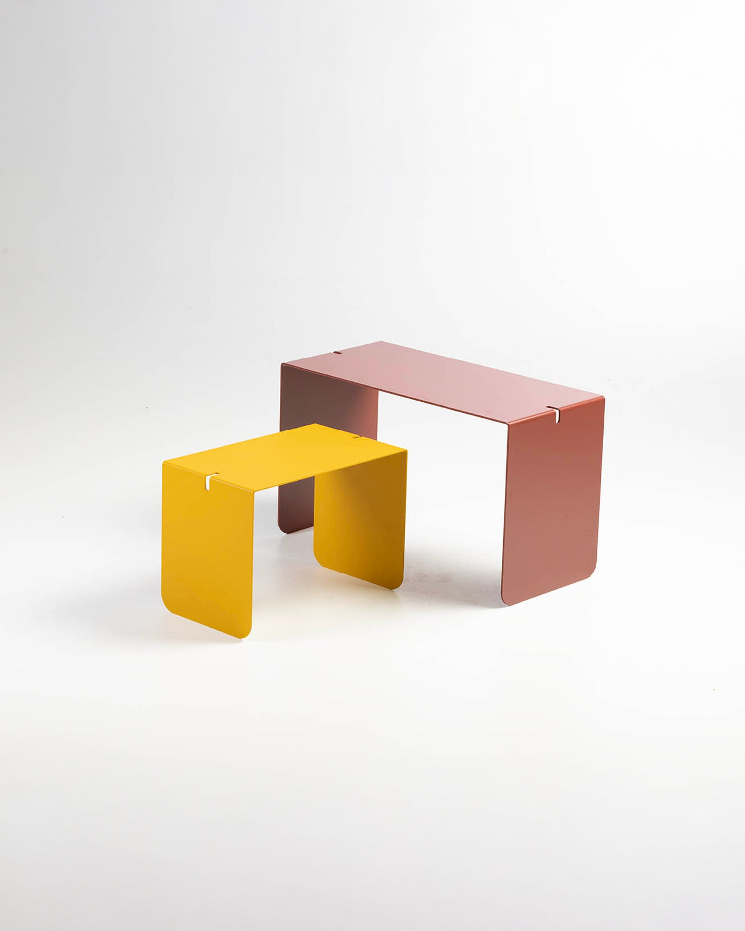 Tavolino multifunzione in metallo Double