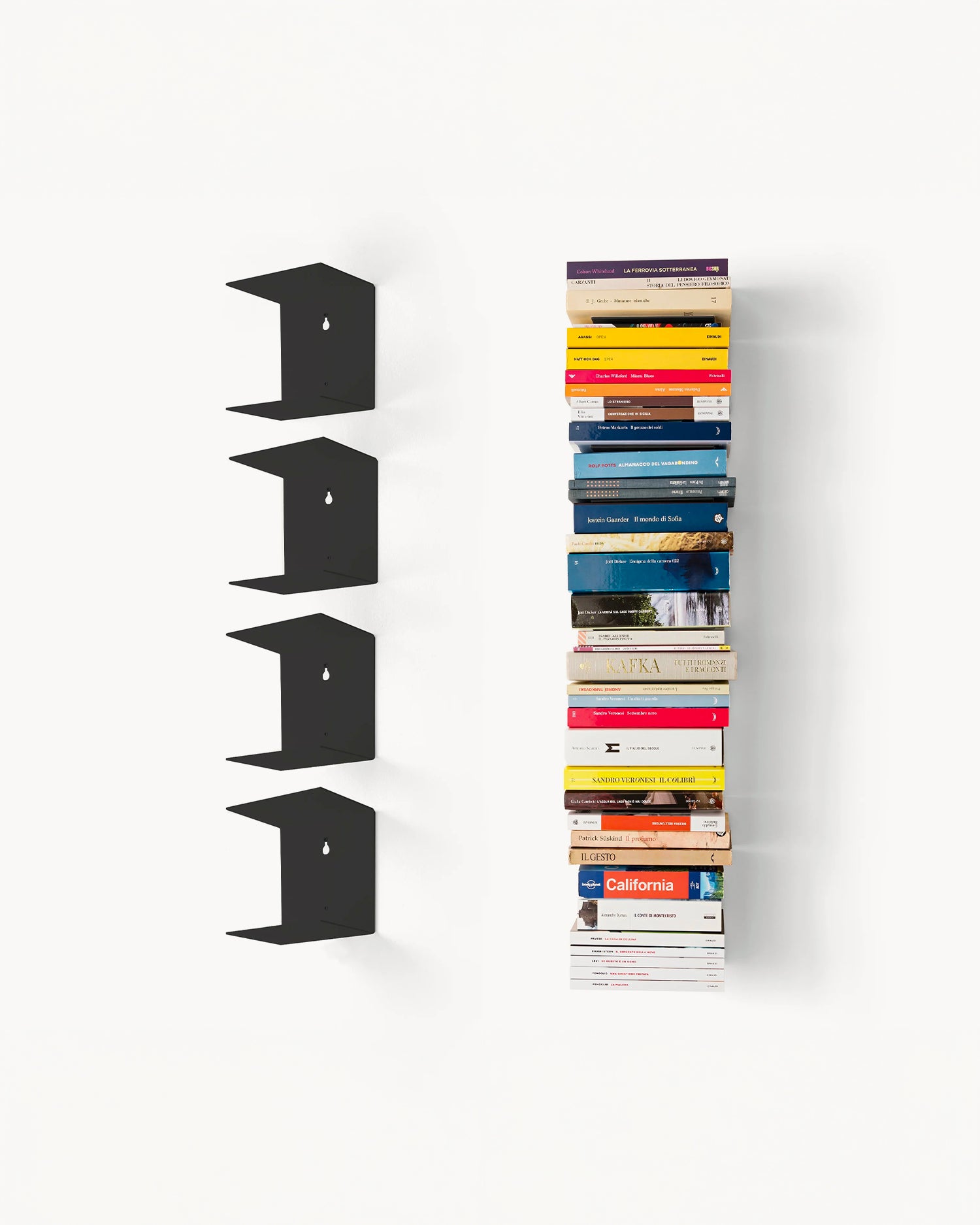 Mensola modulare da parete in metallo Booky