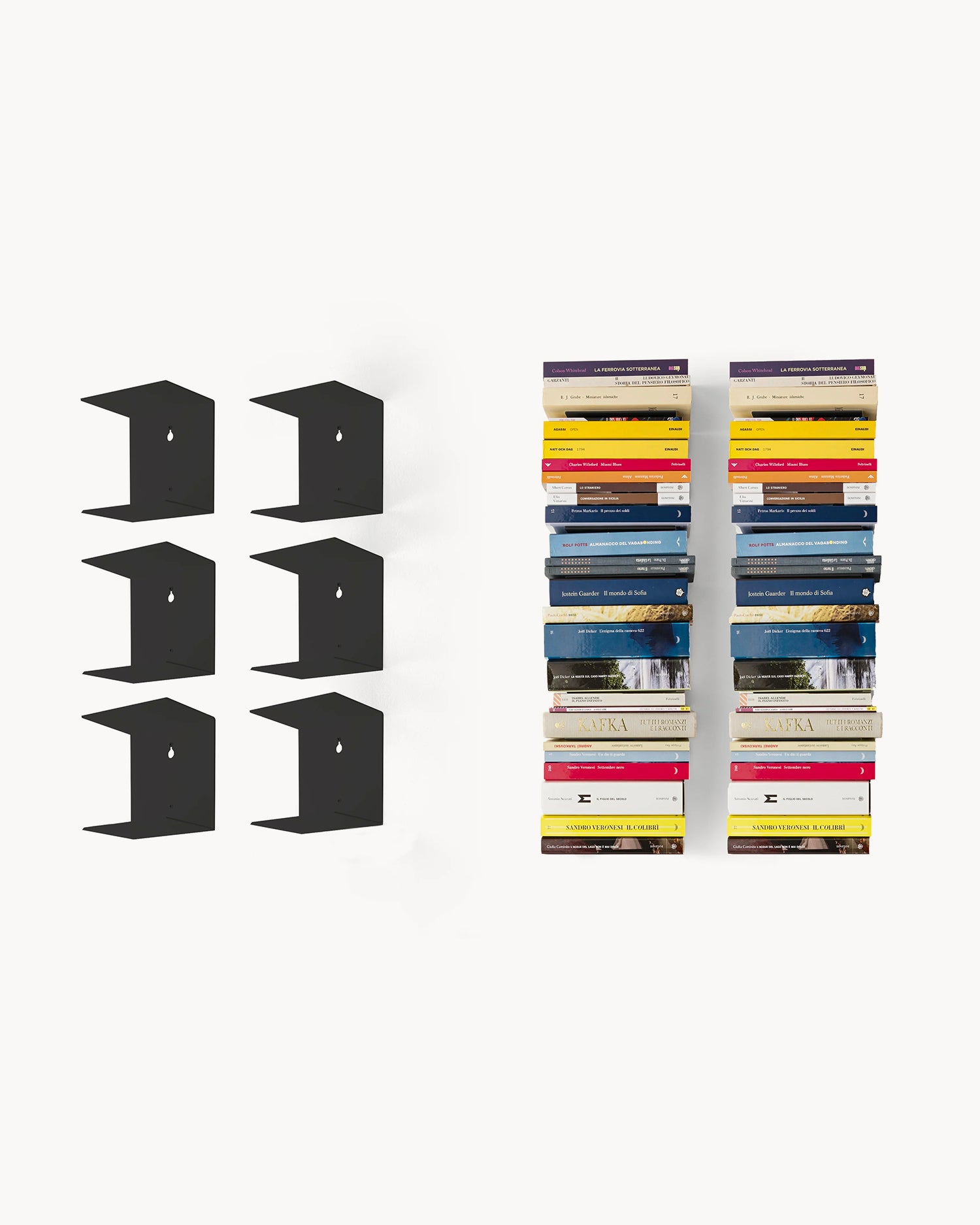 Mensola modulare da parete in metallo Booky