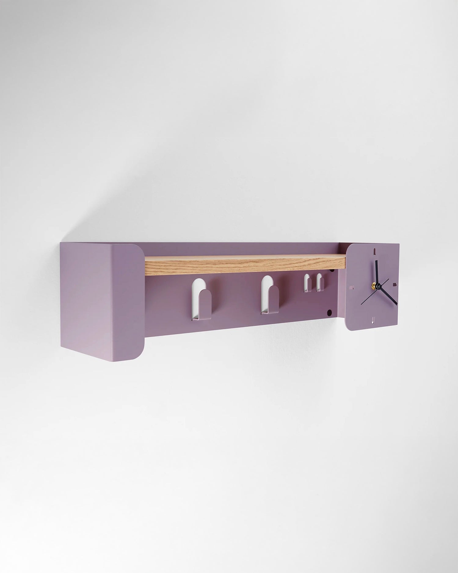 Mensola con appendiabiti in metallo Flexy