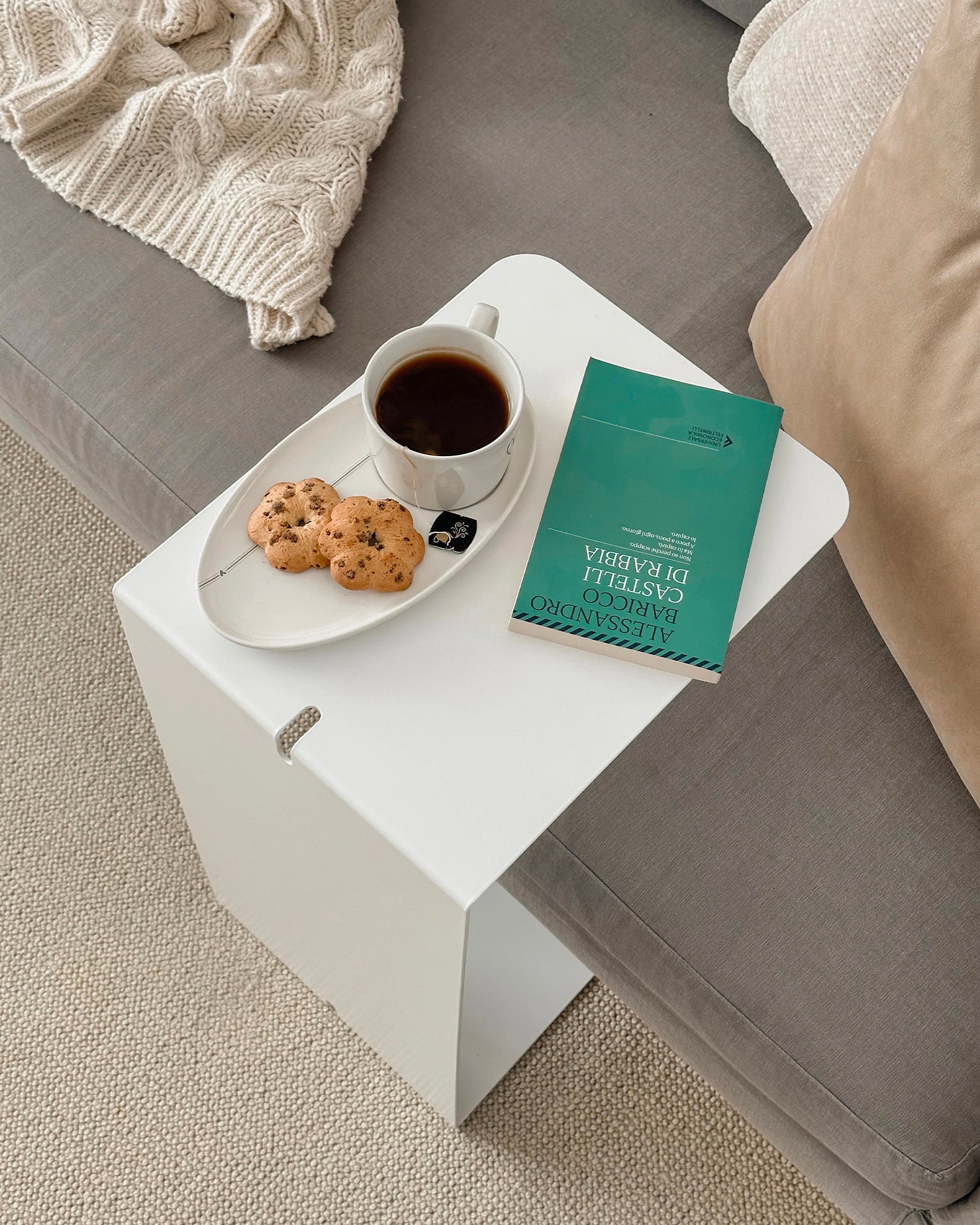 Tavolino multifunzione in metallo Double