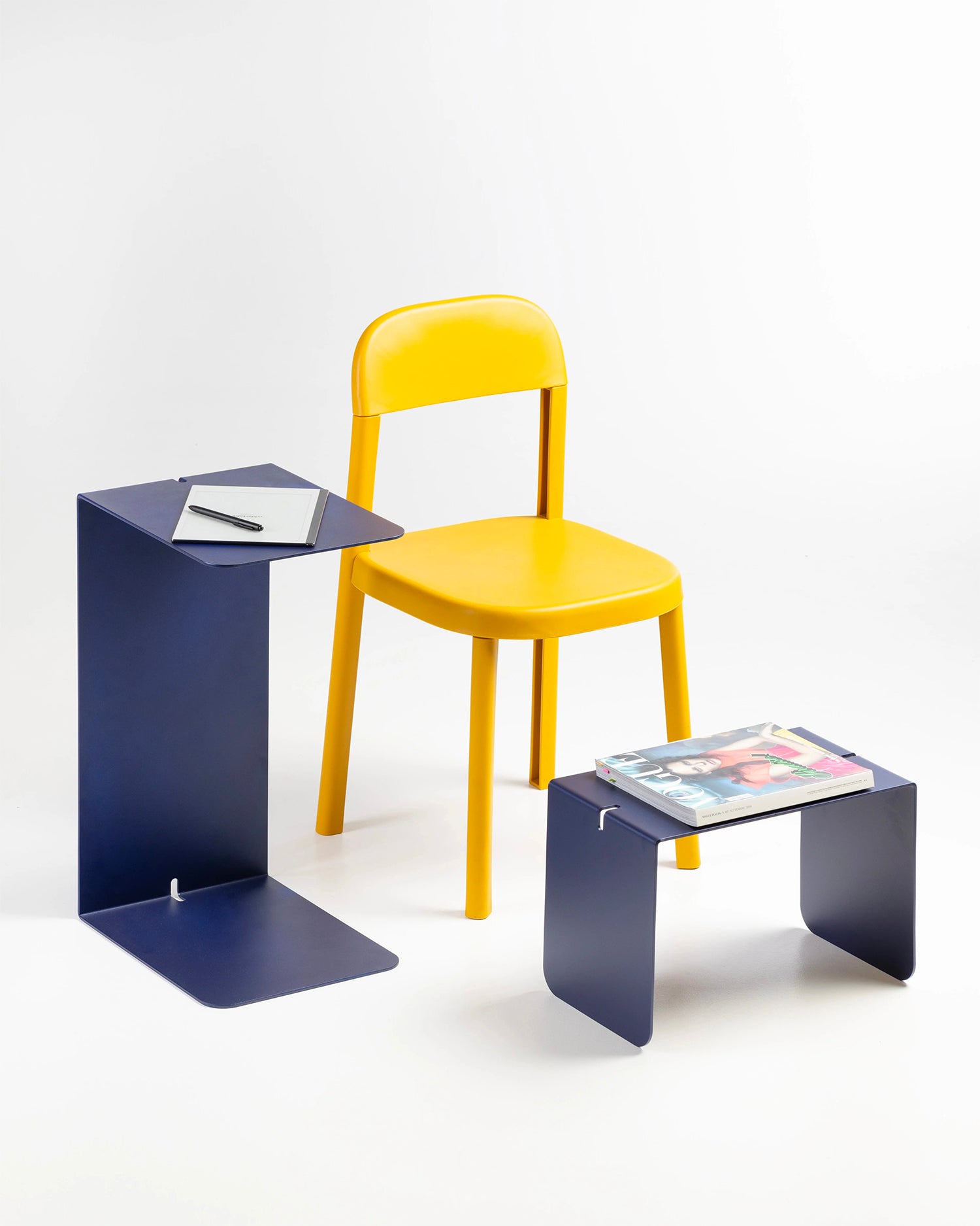 Tavolino multifunzione in metallo Double