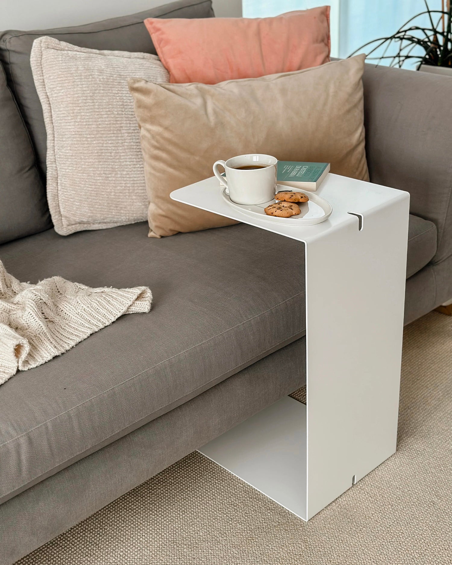 Tavolino multifunzione in metallo Double