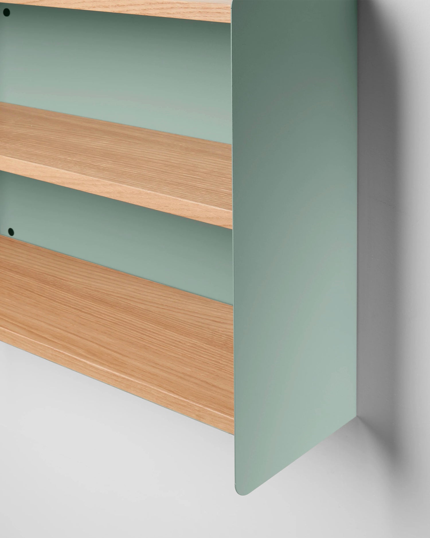 Scaffale da parete in metallo e rovere Giuly