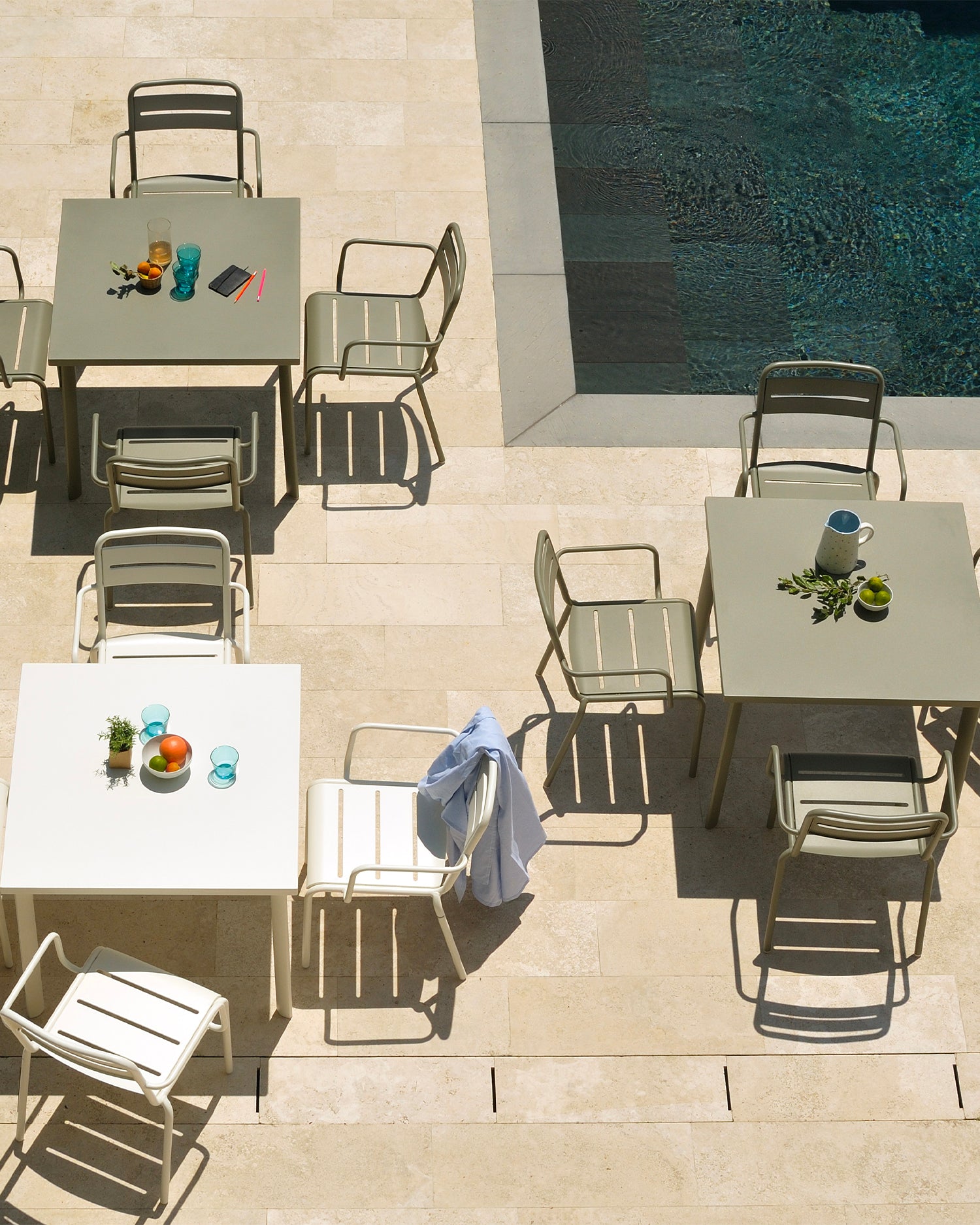 Set 2 sedie da esterno in alluminio Star