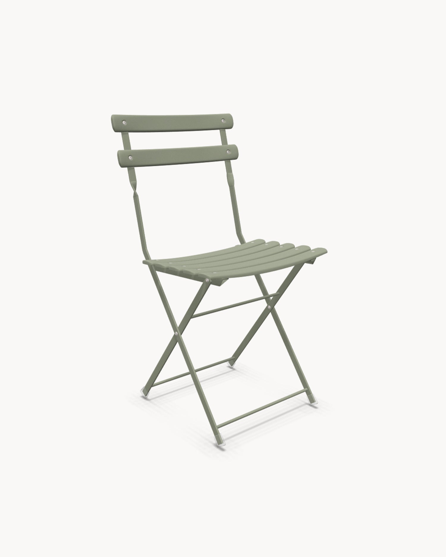 Set 2 sedie pieghevoli da esterno in acciaio Arc en Ciel