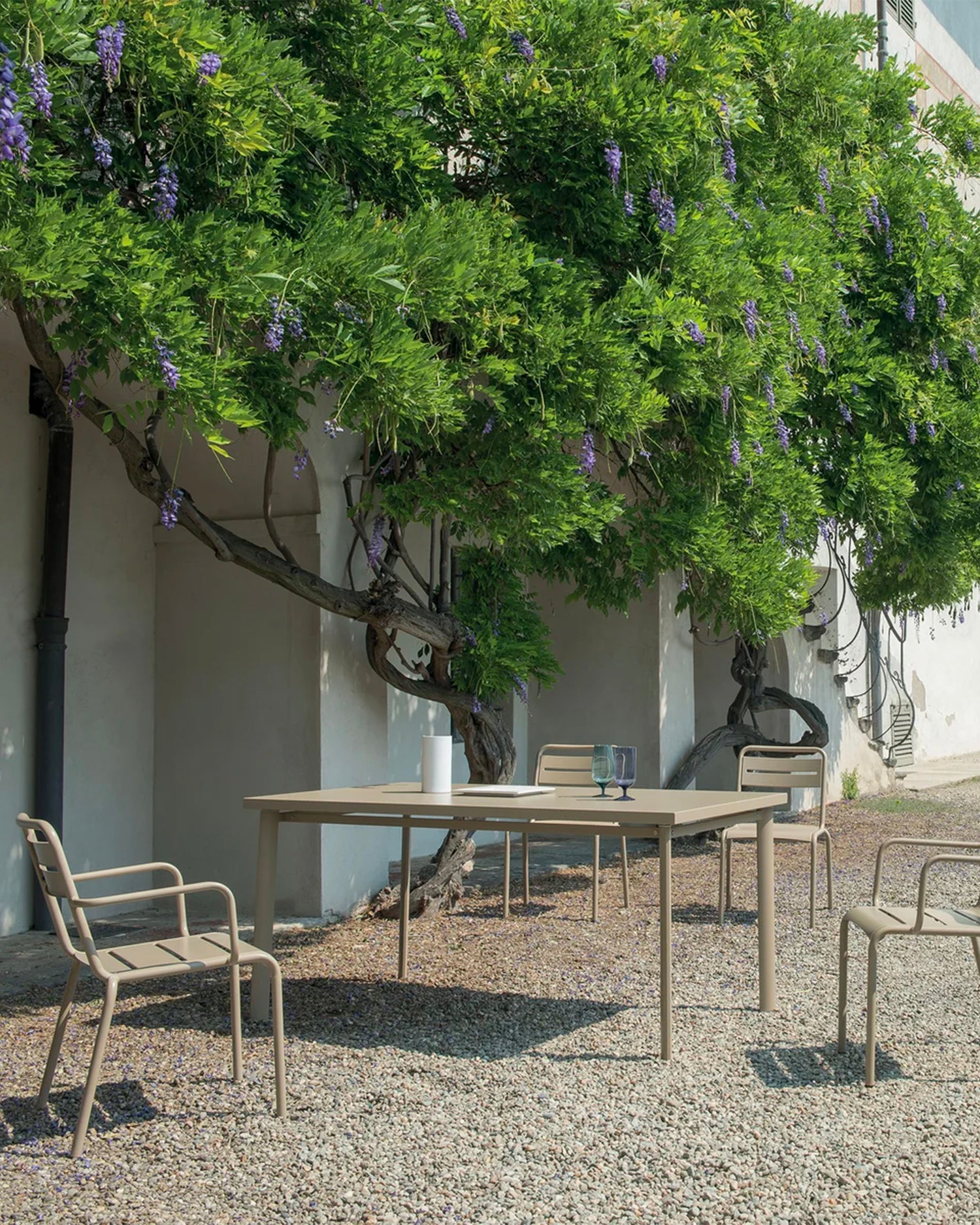 Set 2 sedie da esterno con braccioli in alluminio Star