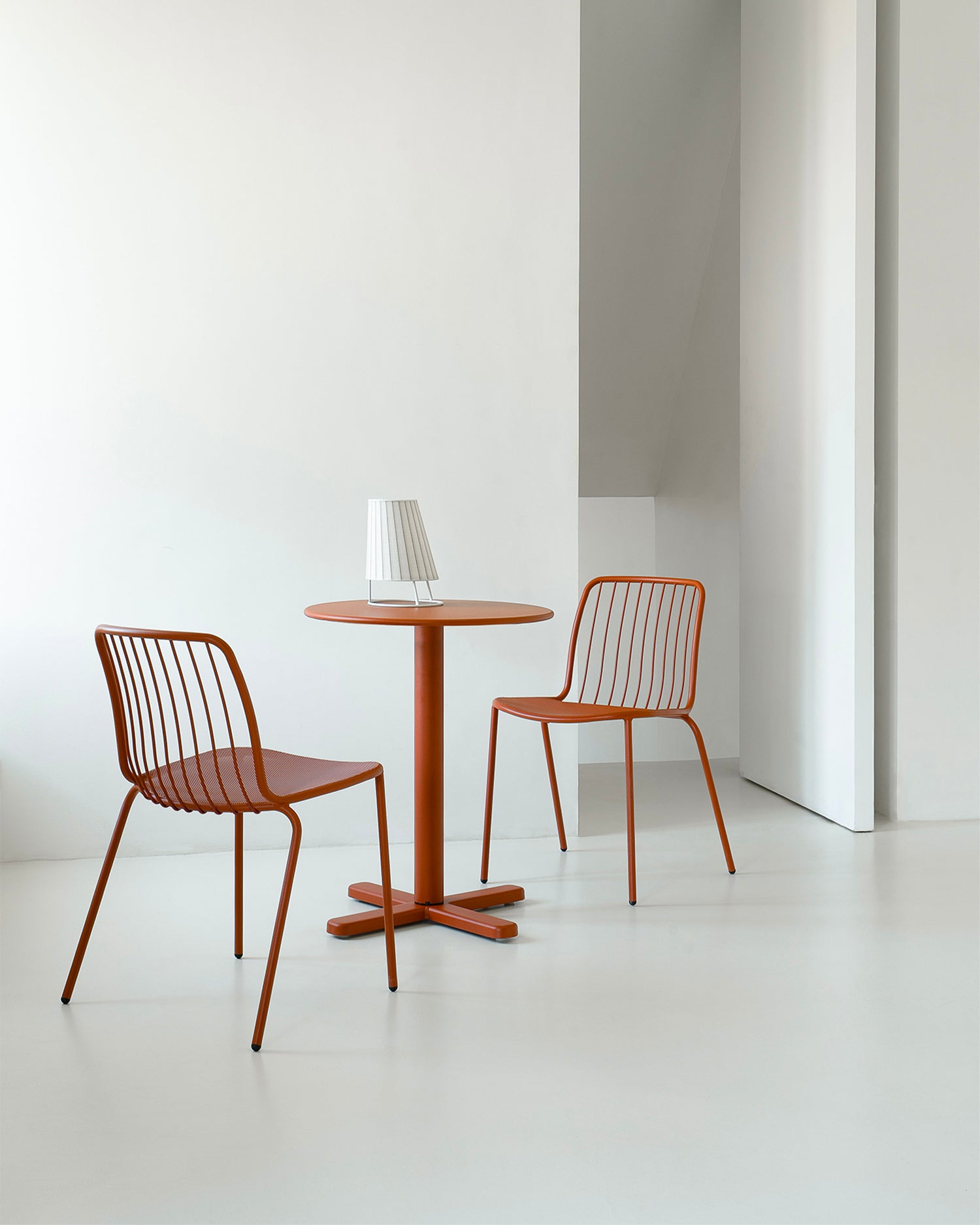 Set 2 sedie da esterno in acciaio Alisea