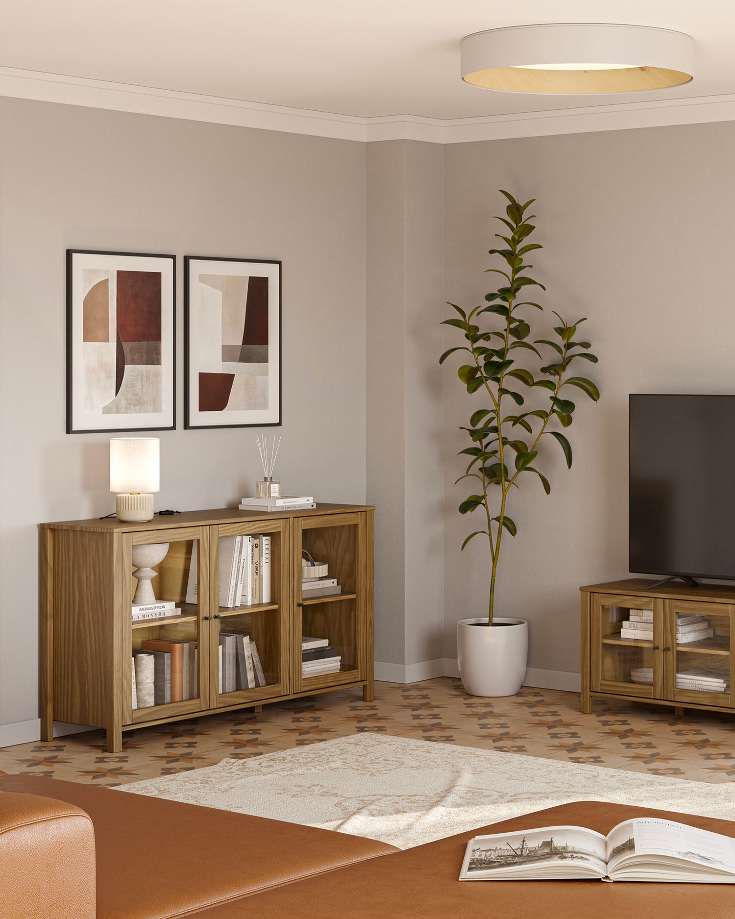 Credenza in legno di pino Alessandra