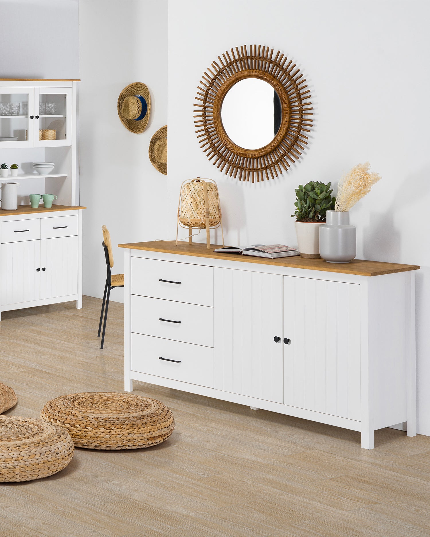 Credenza in legno di pino Miranda