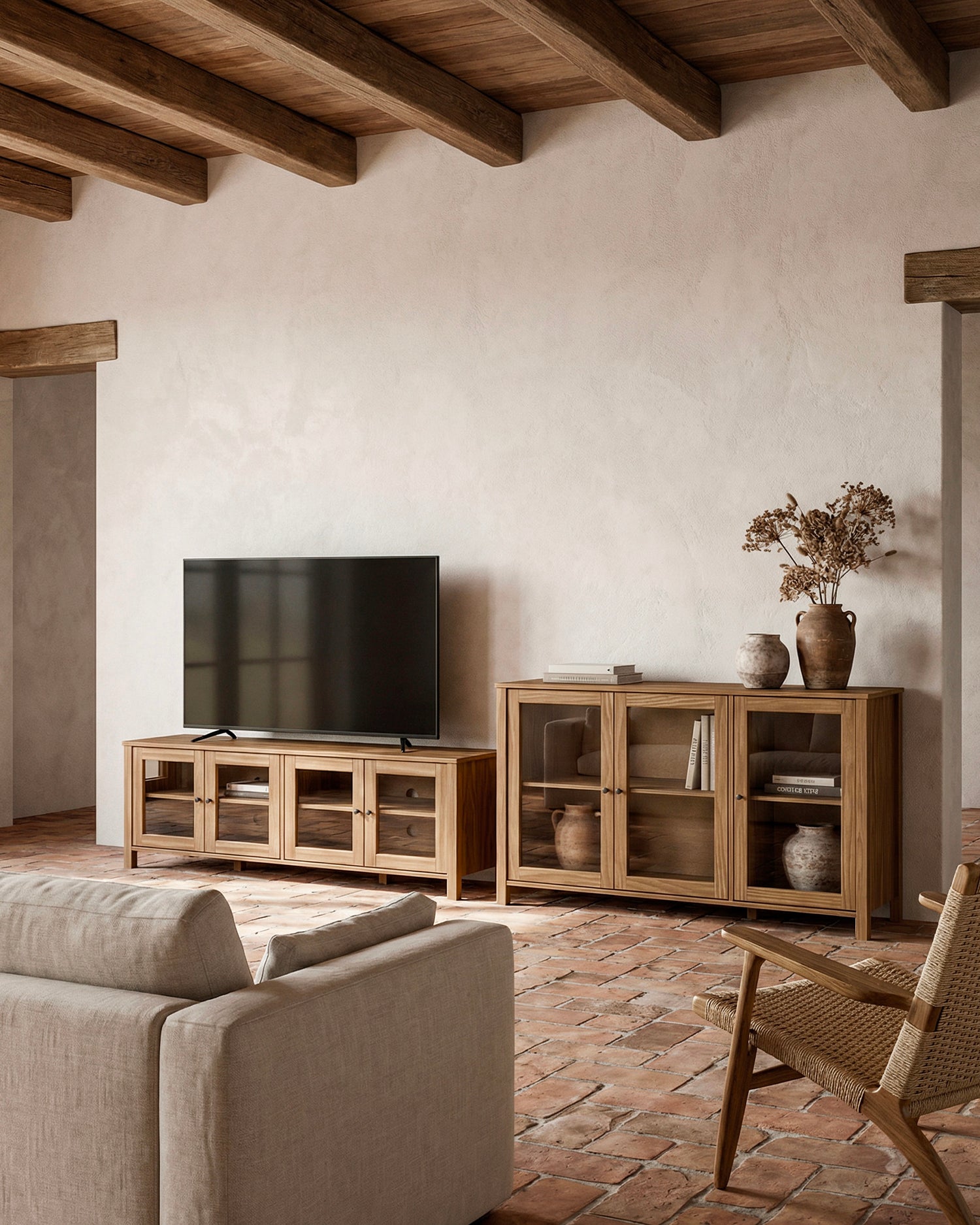 Mobile tv in legno di pino Alessandra
