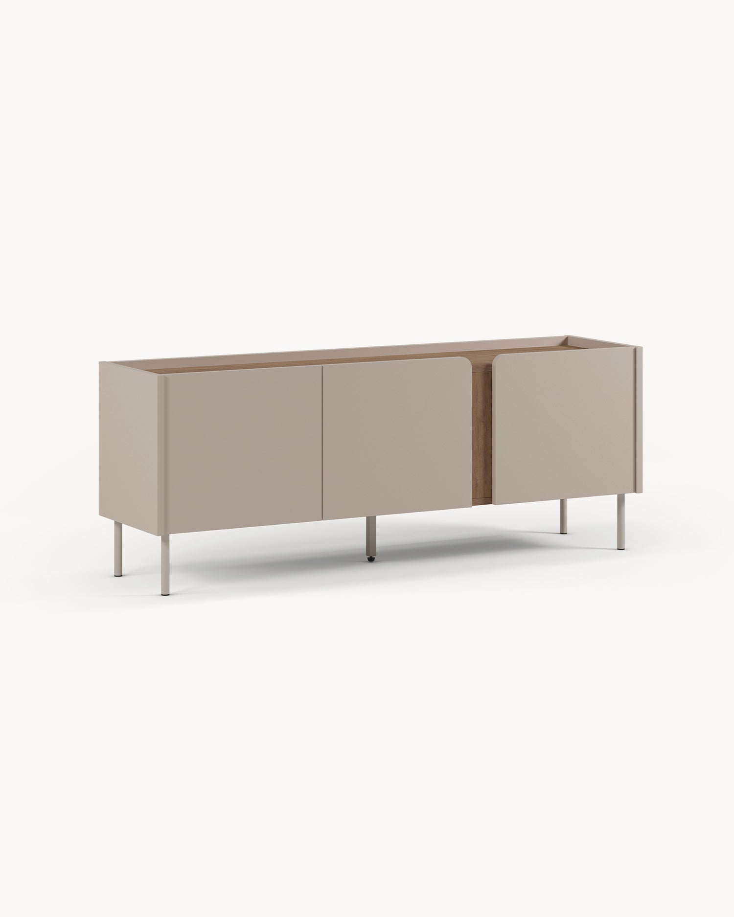 Mobile tv con piano effetto rovere Lucile