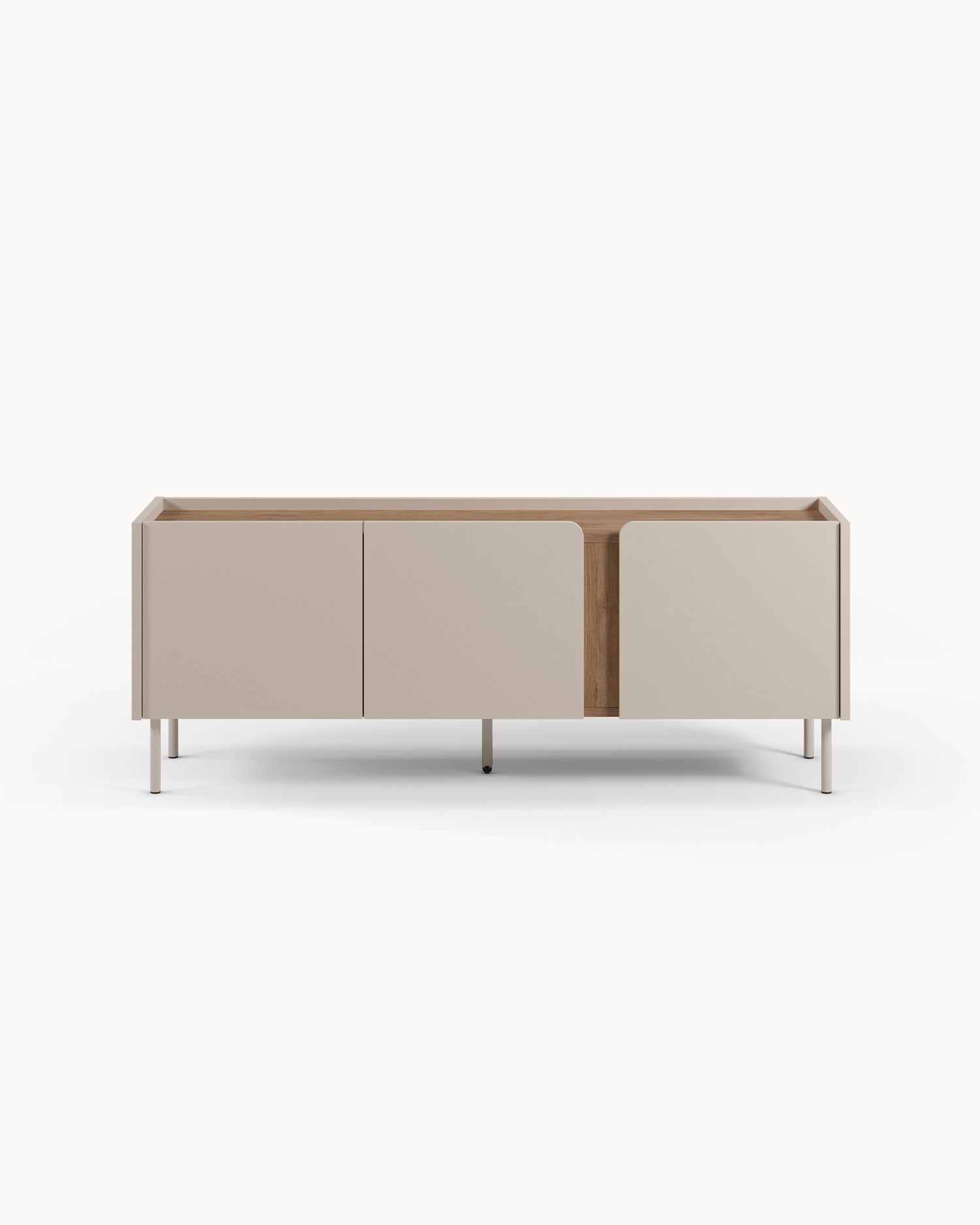 Mobile tv con piano effetto rovere Lucile