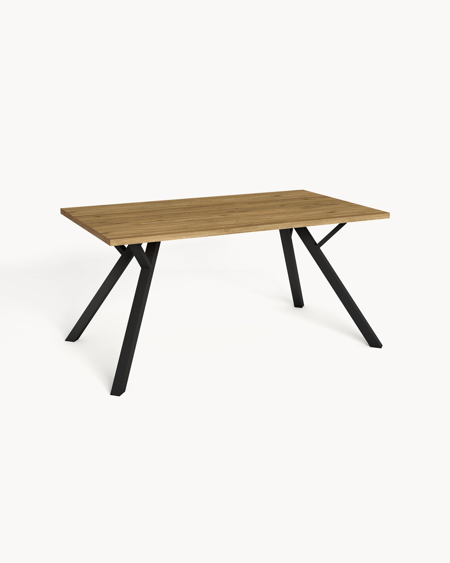 Tavolo da pranzo con piano effetto legno Paola