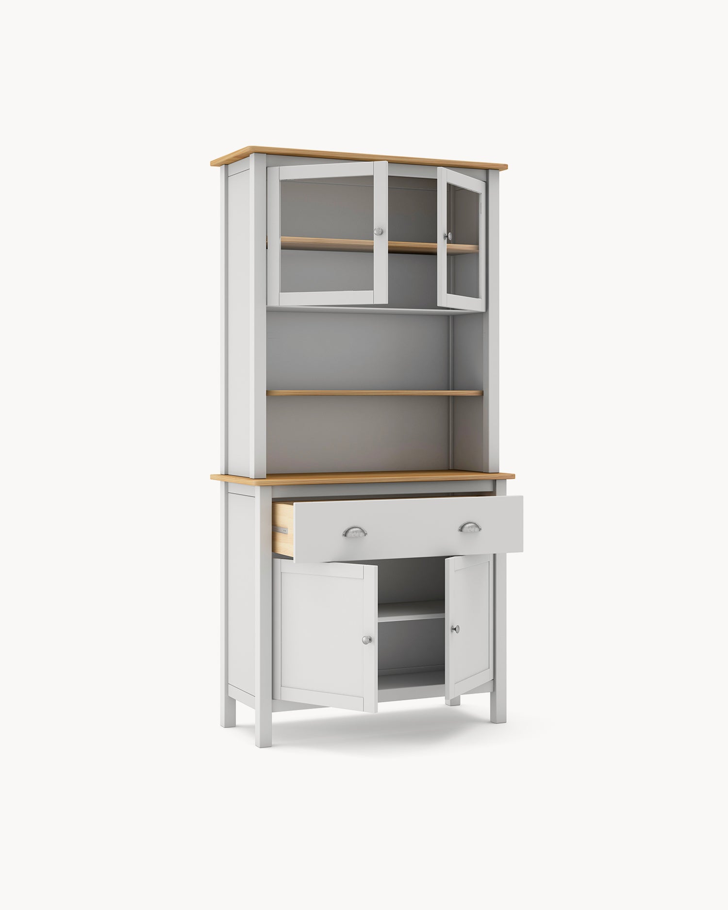 Credenza buffet in legno Misti - Legno/Vetro