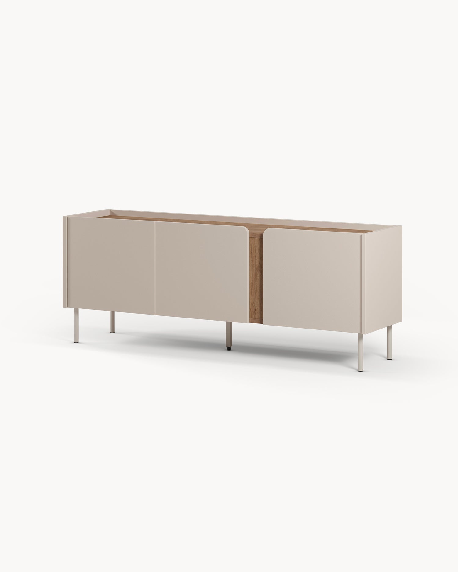 Mobile tv con piano effetto rovere Lucile