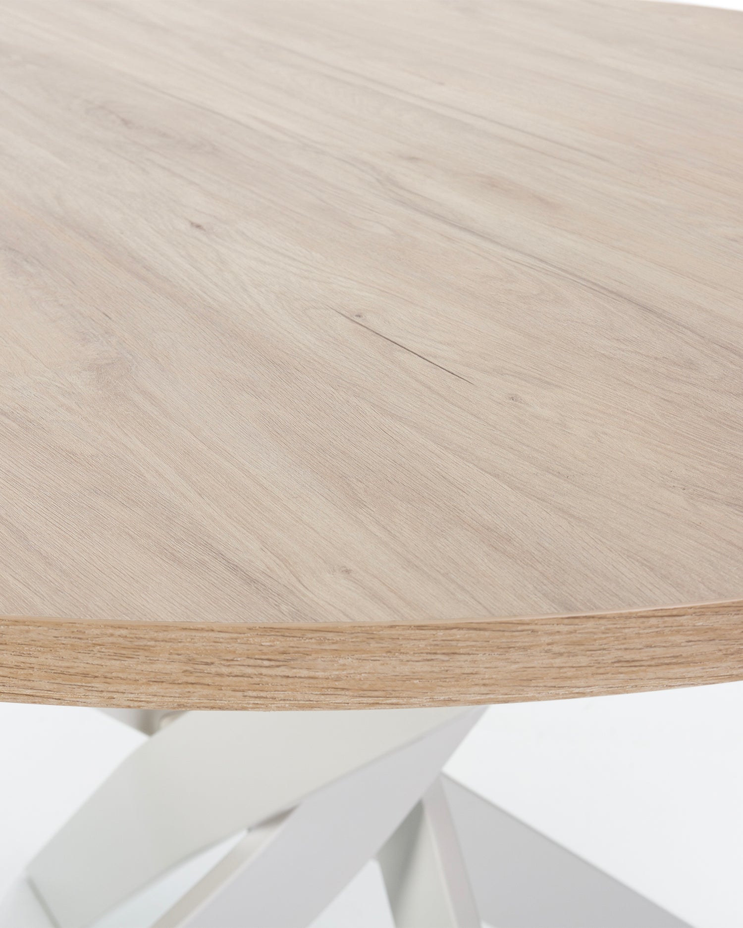 Tavolo da pranzo rotondo Ther rovere e bianco Essential Design