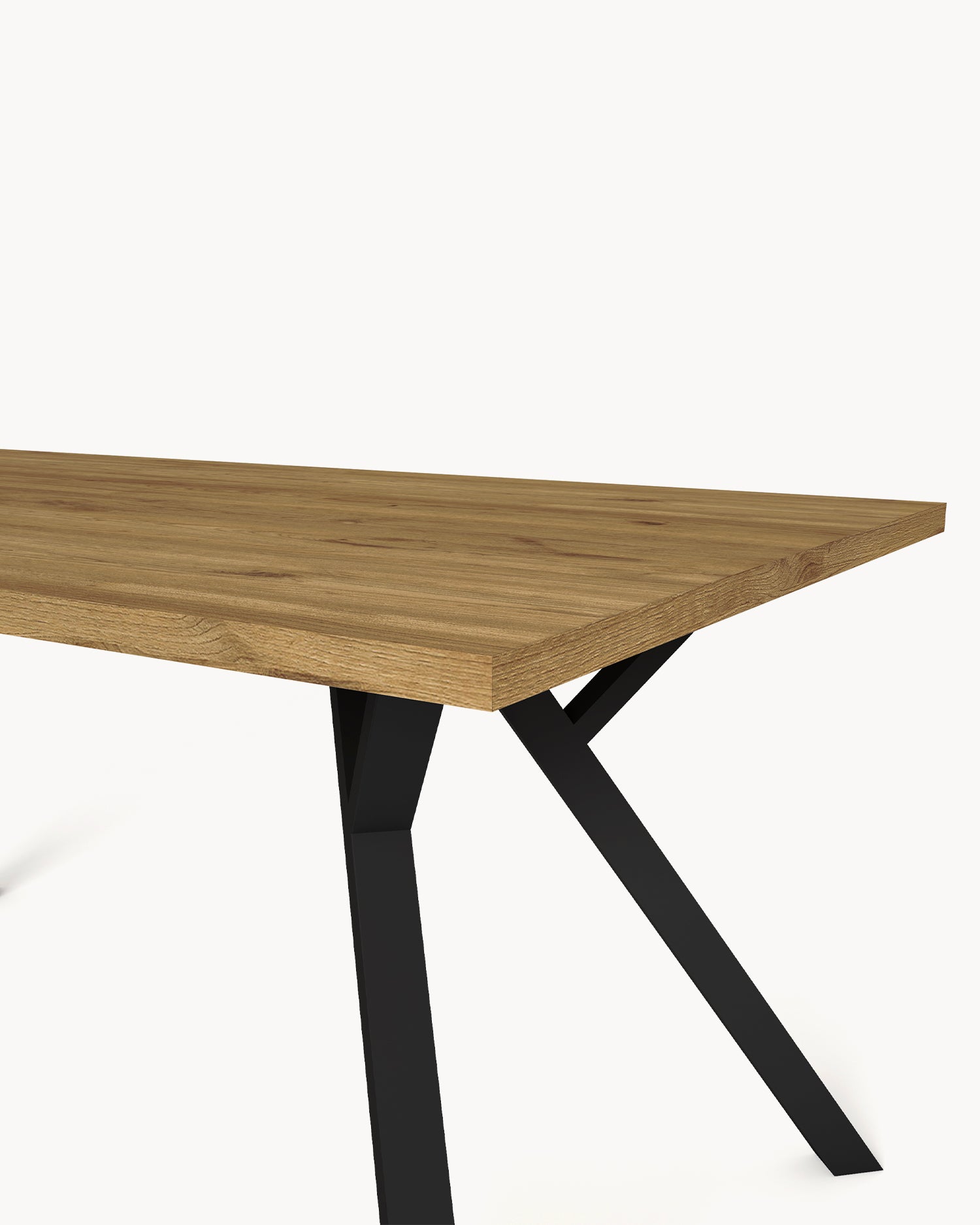 Tavolo da pranzo con piano effetto legno Paola