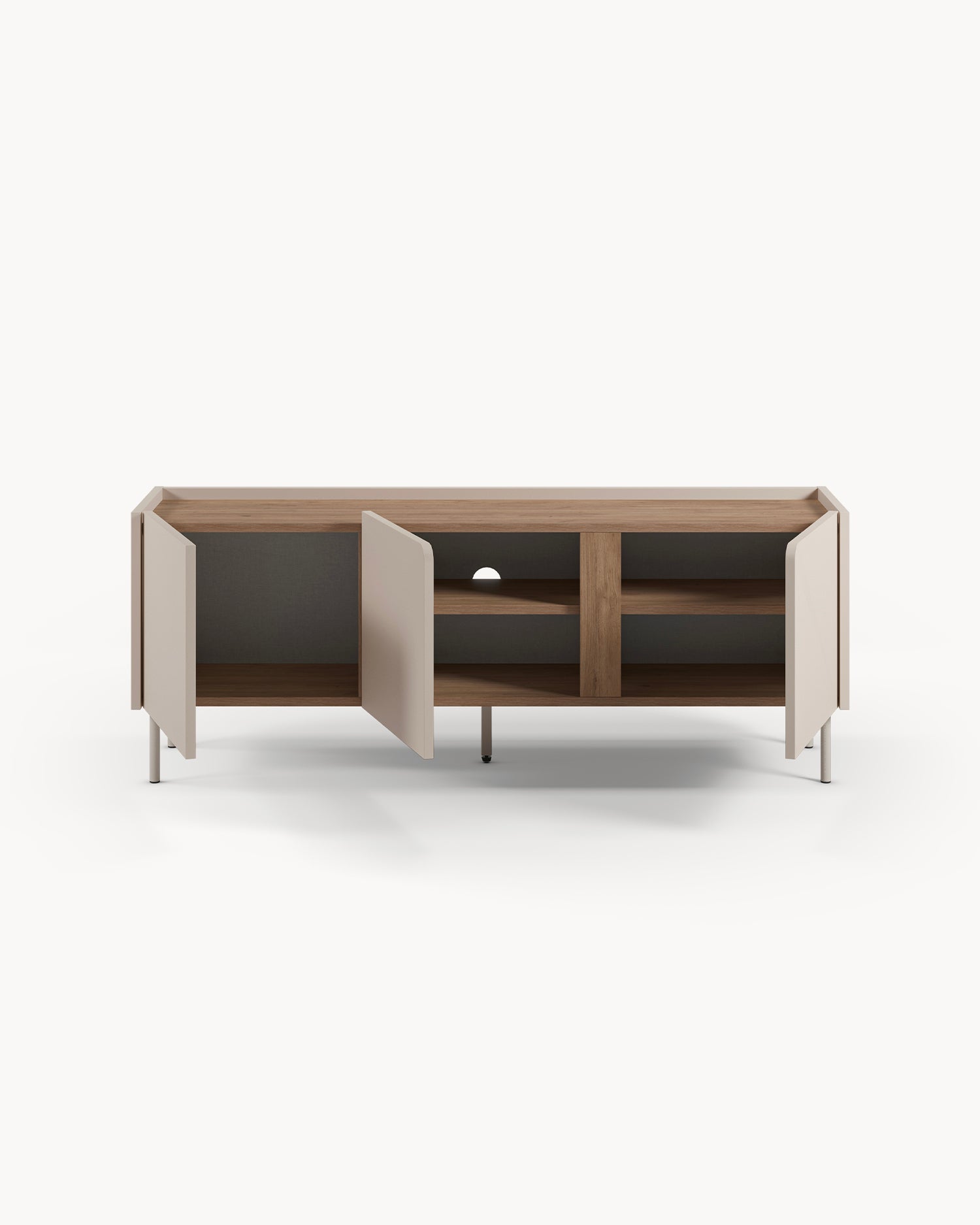 Mobile tv con piano effetto rovere Lucile