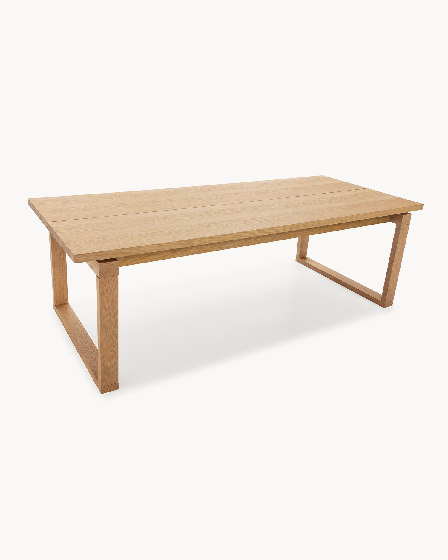 Tavolo da pranzo con piano effetto legno Rina