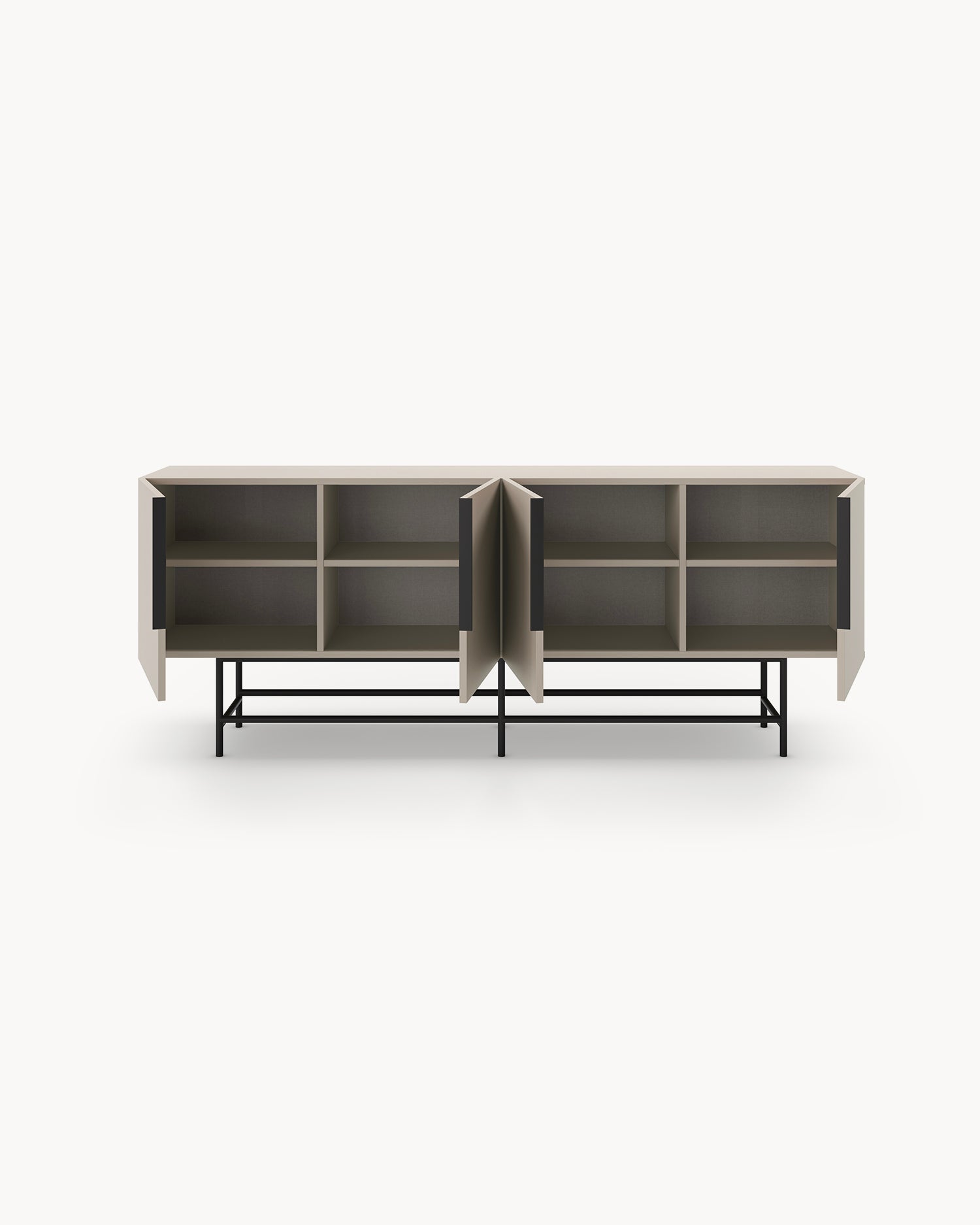 Credenza con gambe in metallo Eldia