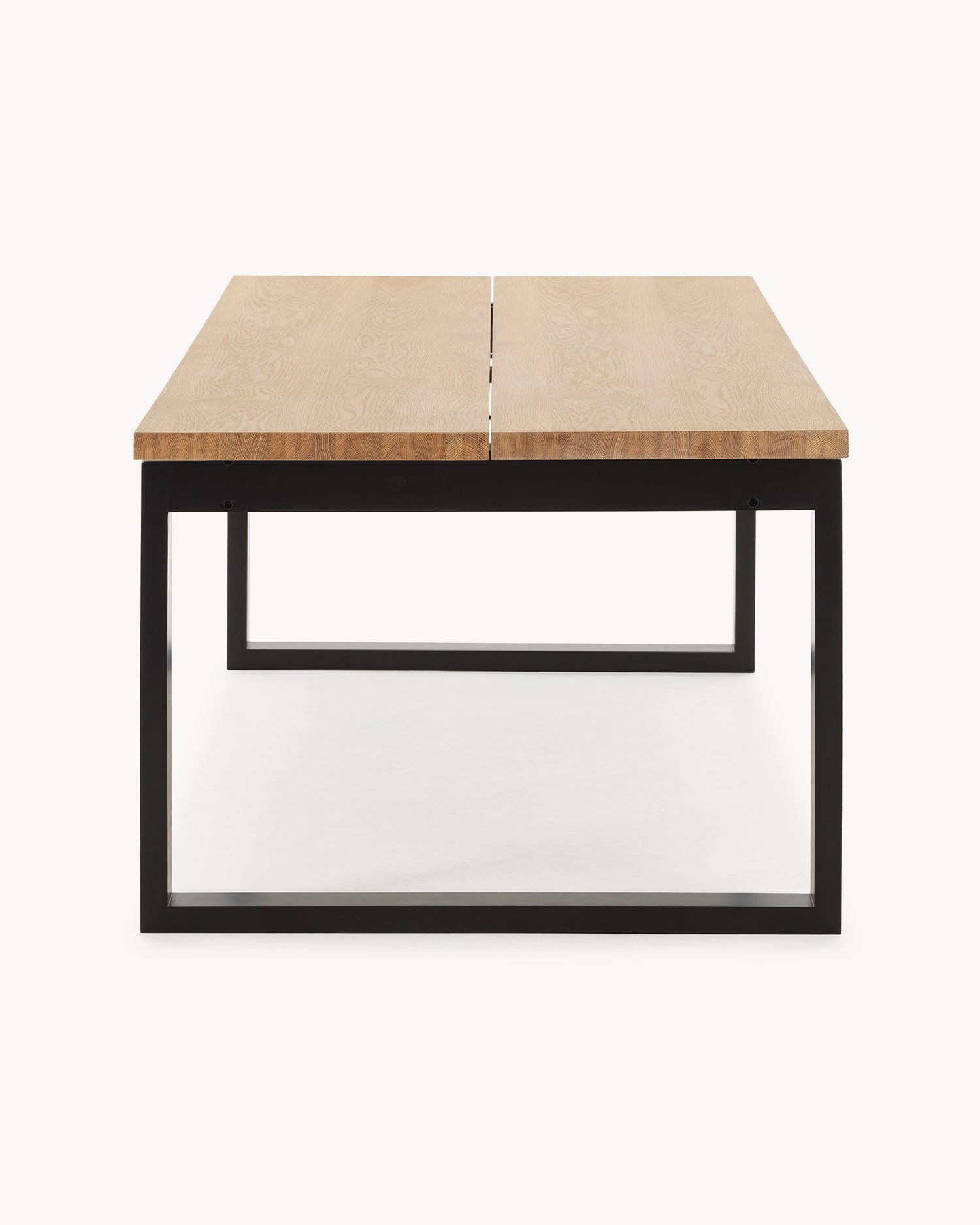 Tavolo da pranzo con piano effetto legno Rina