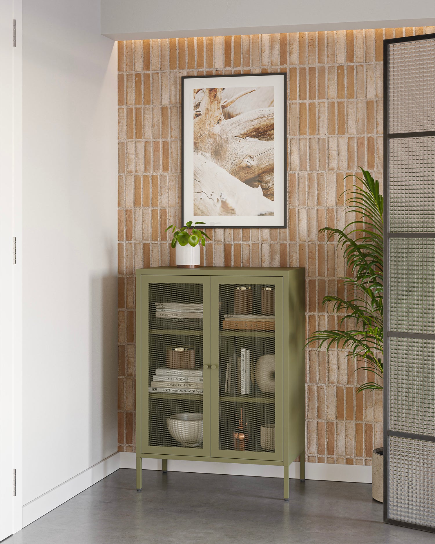 Credenza in metallo Fayna