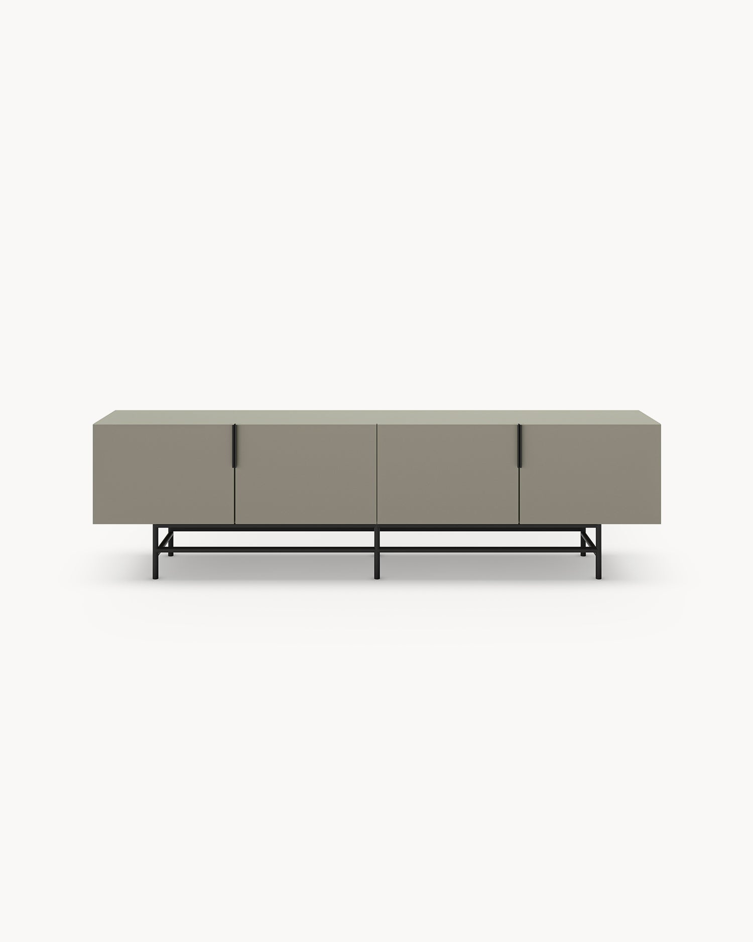 Mobile tv con gambe in metallo Eldia - Mdf/Metallo