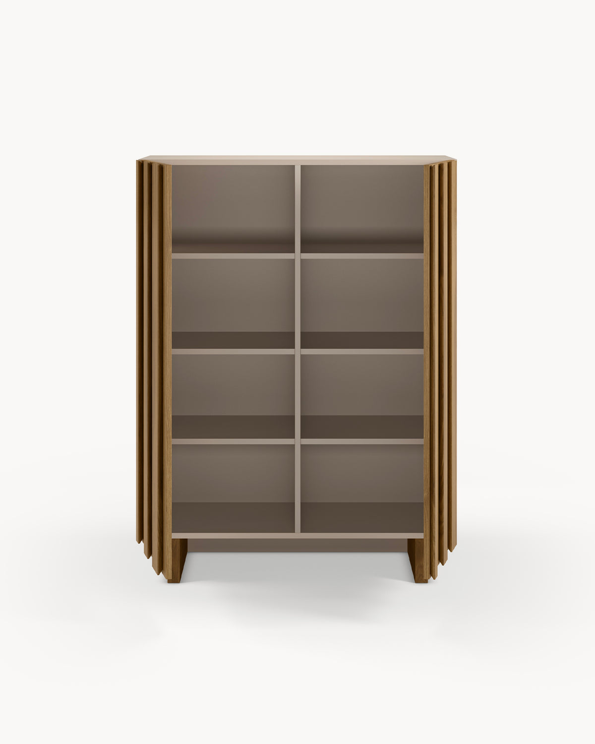 Credenza alta in legno di pino Marlo - Legno