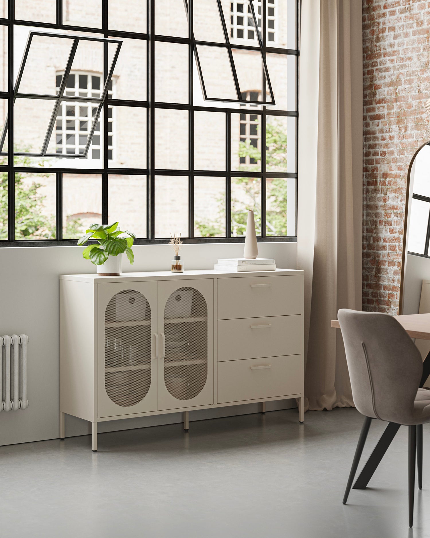 Credenza in metallo Diora