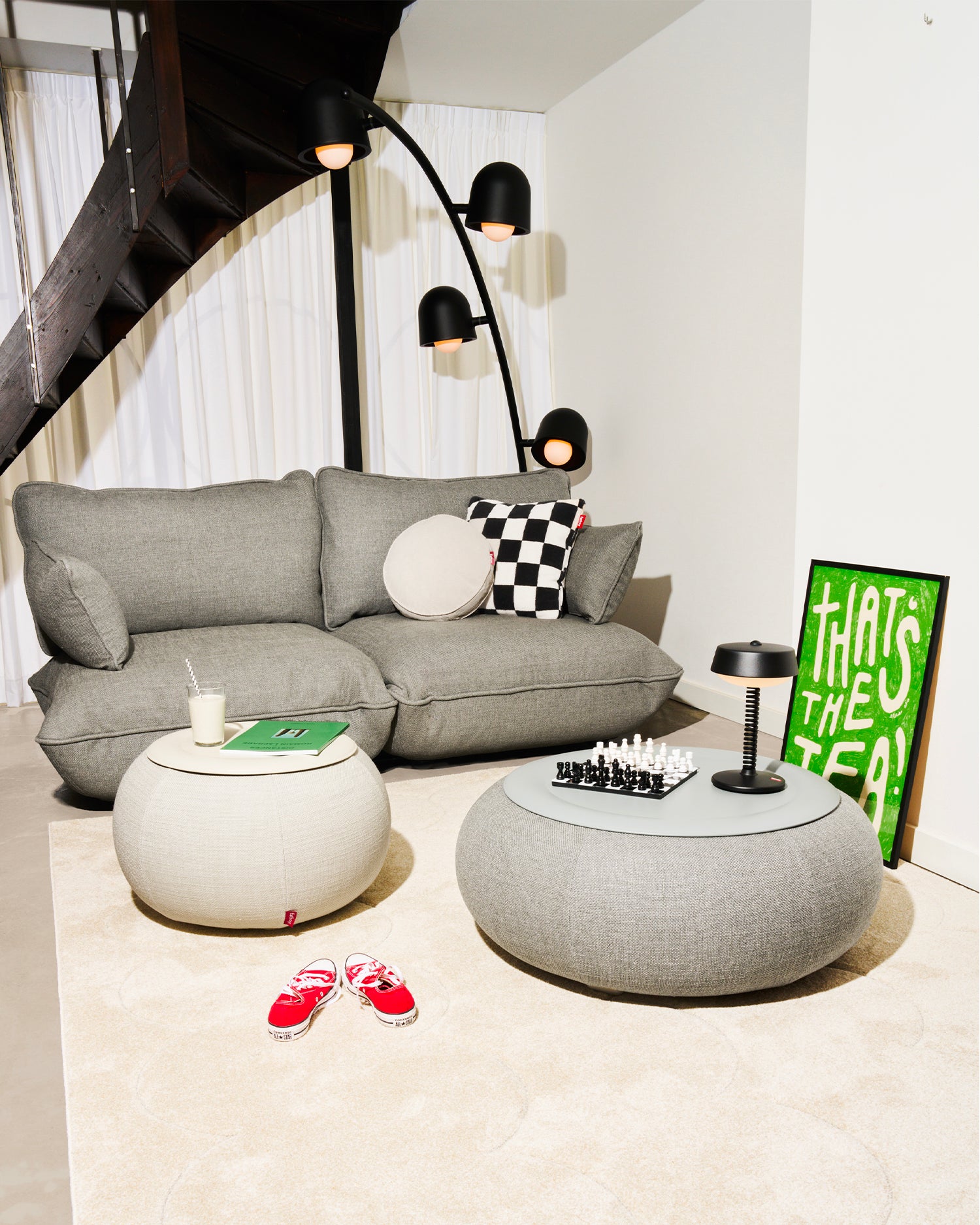 Lampada da terra ad arco Big Lebow