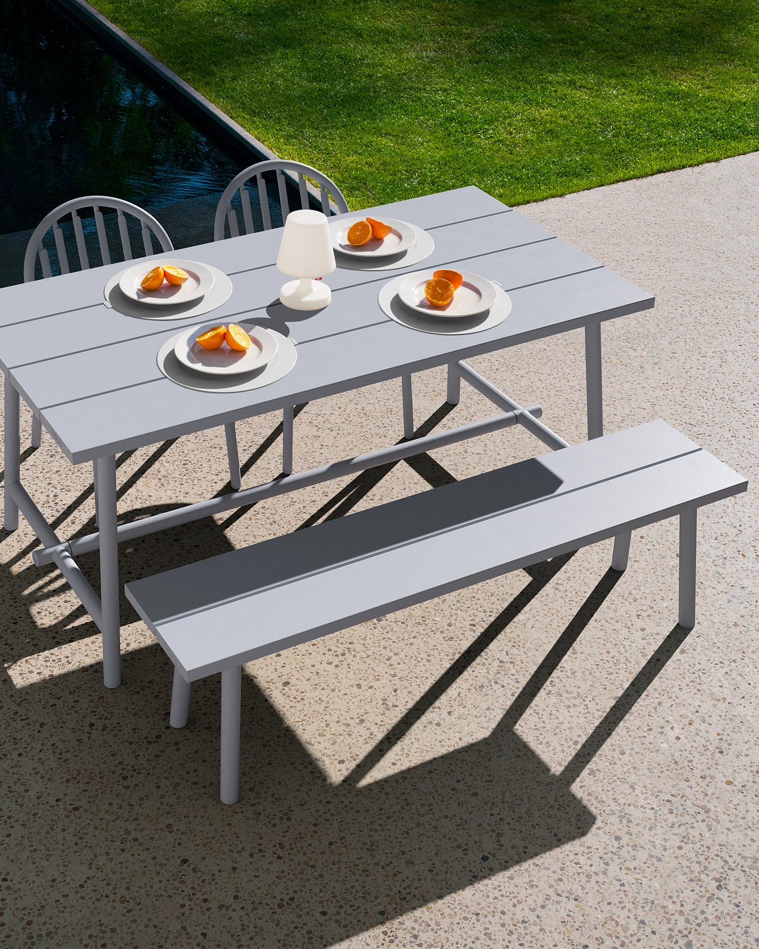 Panca in alluminio da esterno Fred's