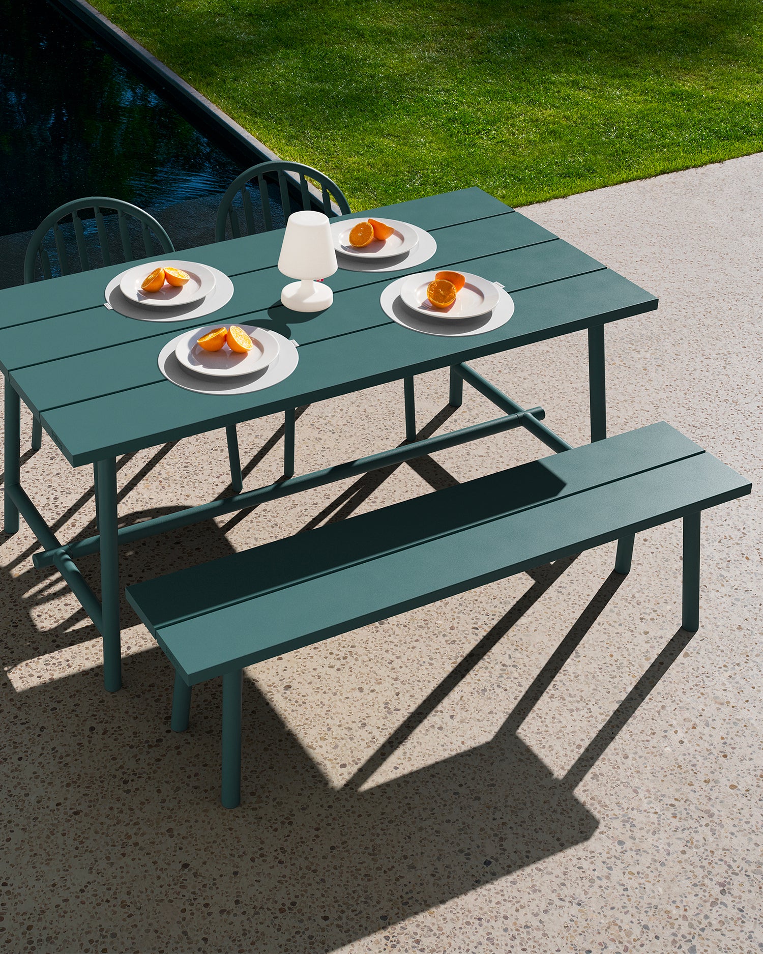 Panca in alluminio da esterno Fred's