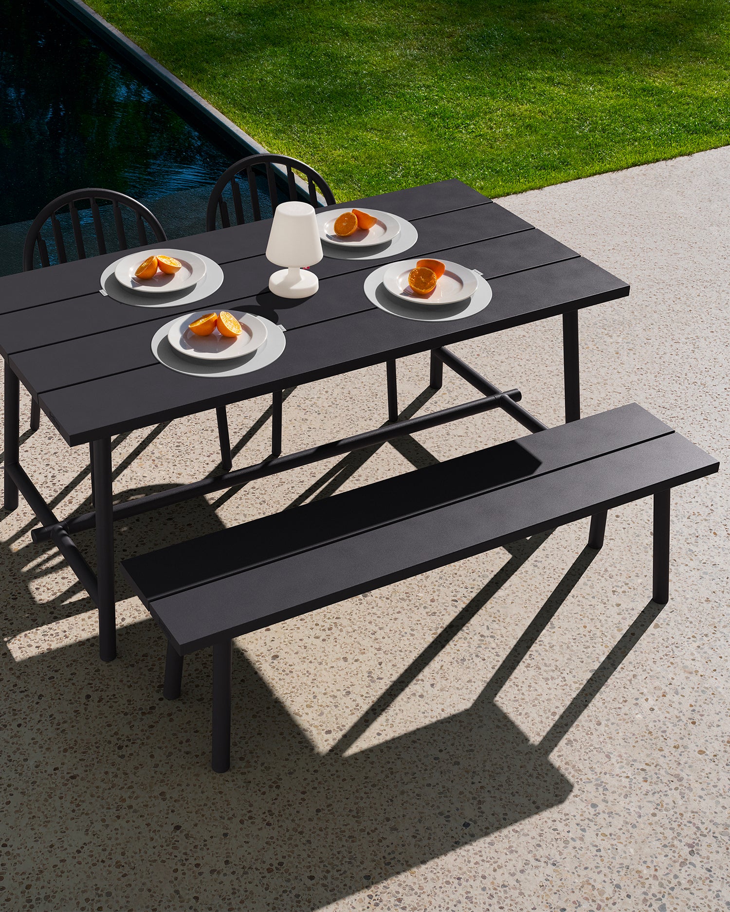 Panca in alluminio da esterno Fred's