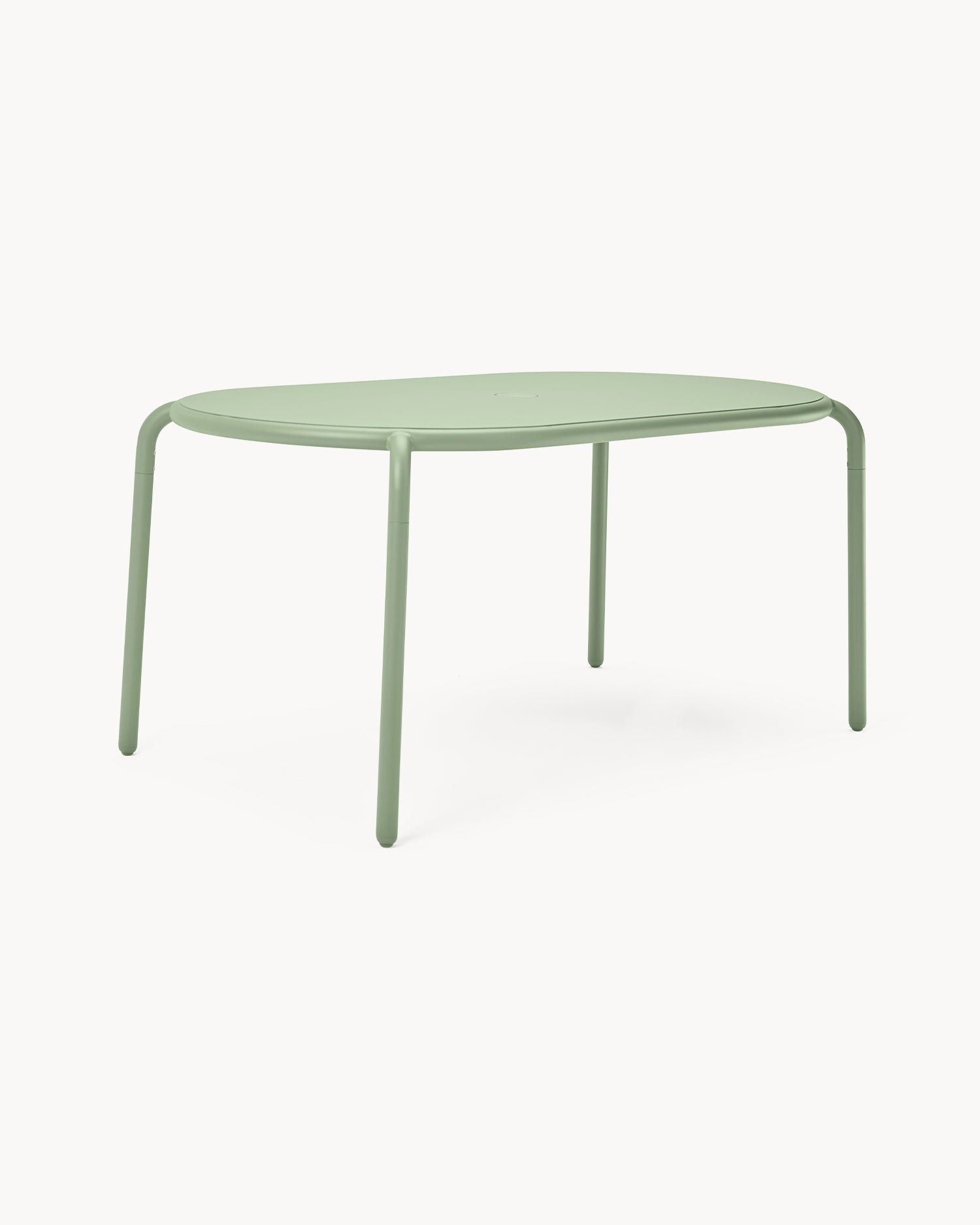 Tavolo ovale in alluminio da esterno Toní