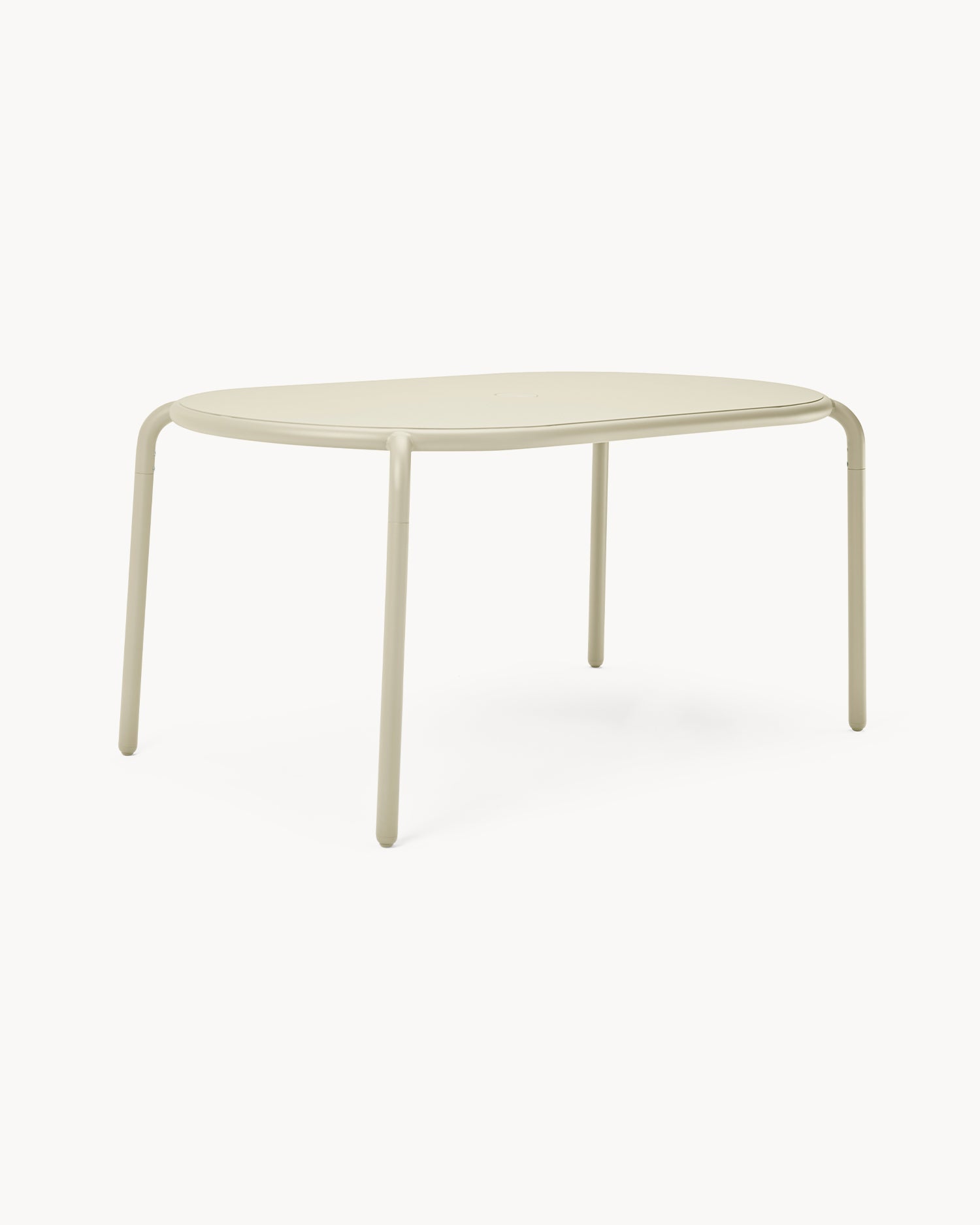 Tavolo ovale in alluminio da esterno Toní