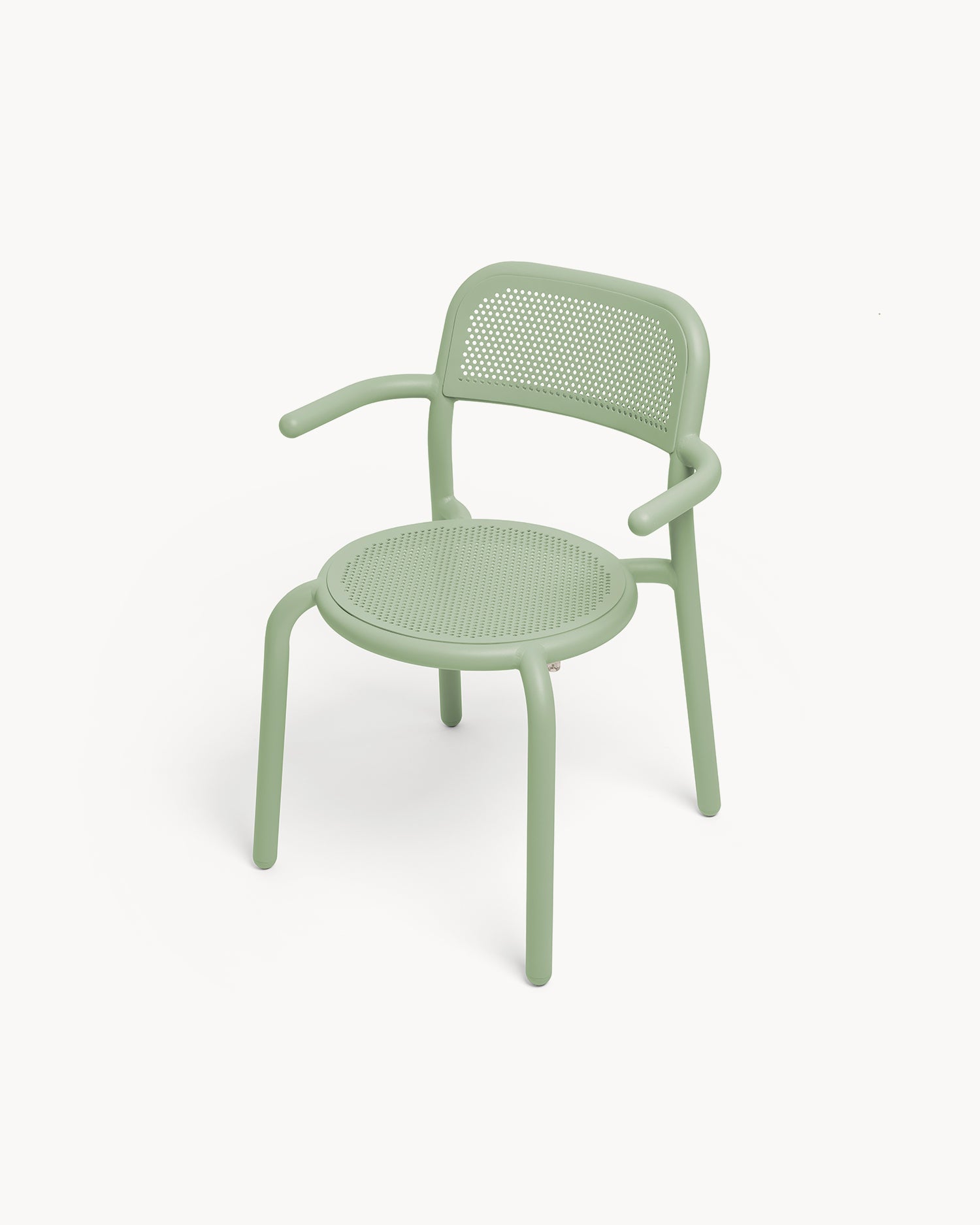 Set 2 sedie con braccioli in alluminio da esterno Toní