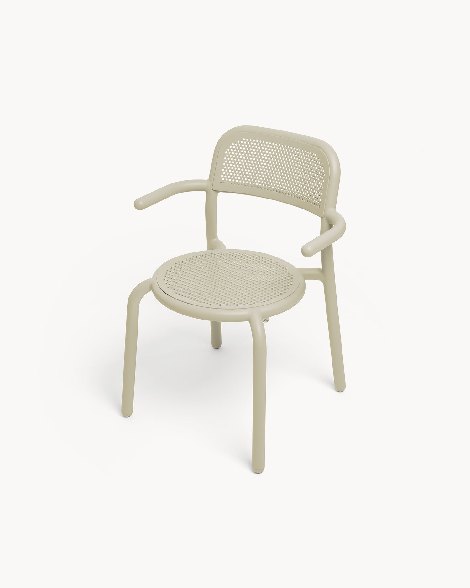 Set 2 sedie con braccioli in alluminio da esterno Toní