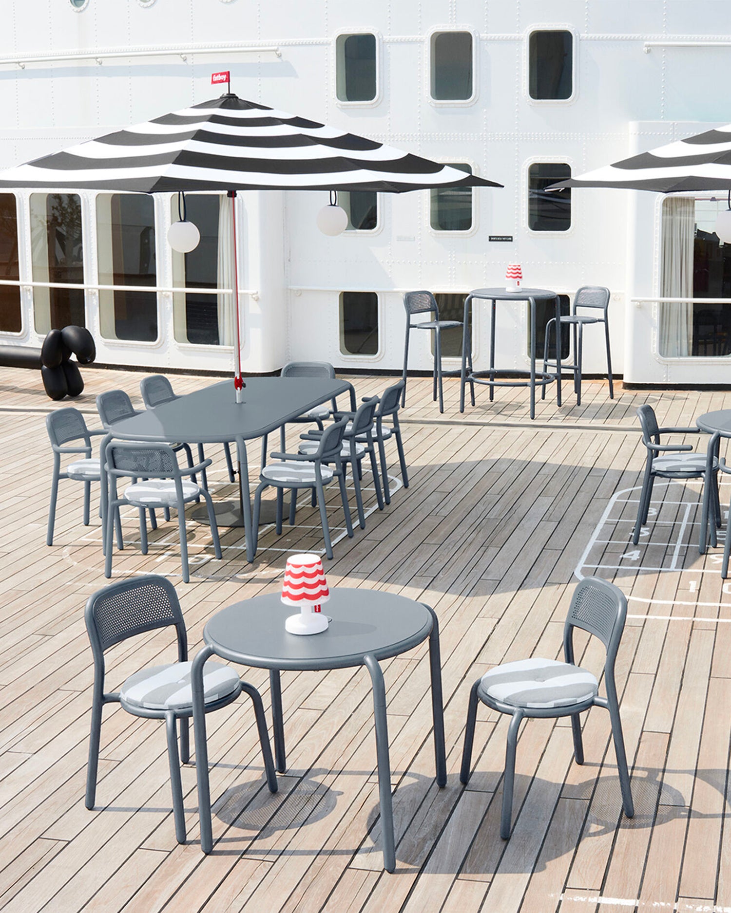 Set 2 sedie in alluminio da esterno Toní