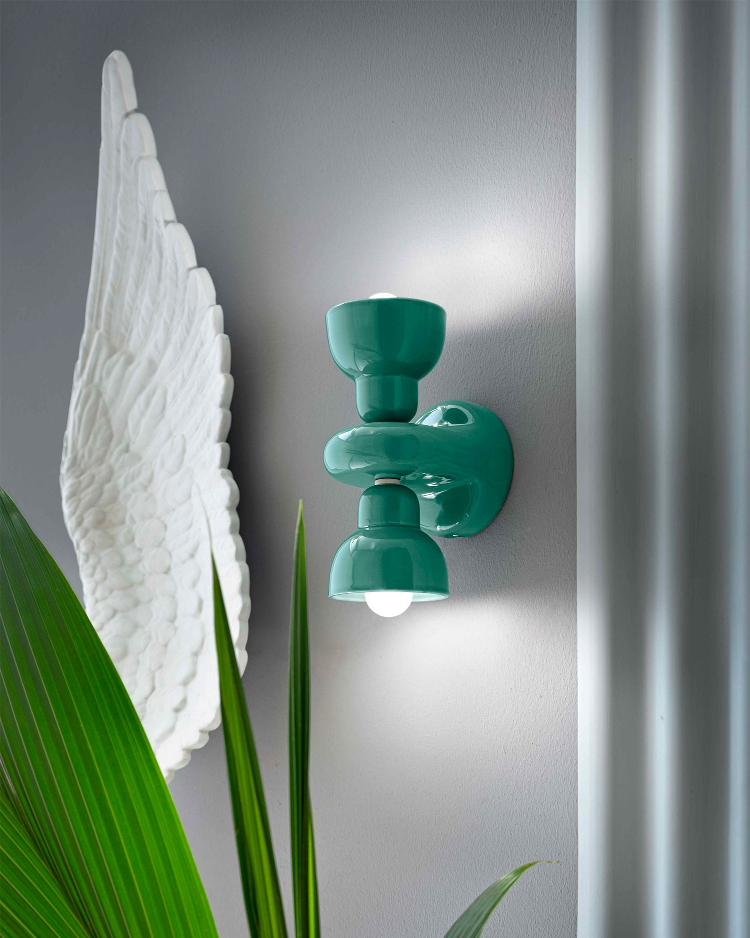 Lampada da parete in ceramica Berimbau