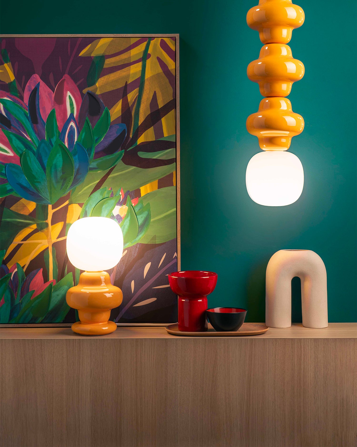 Lampada da tavolo in ceramica Copacabana