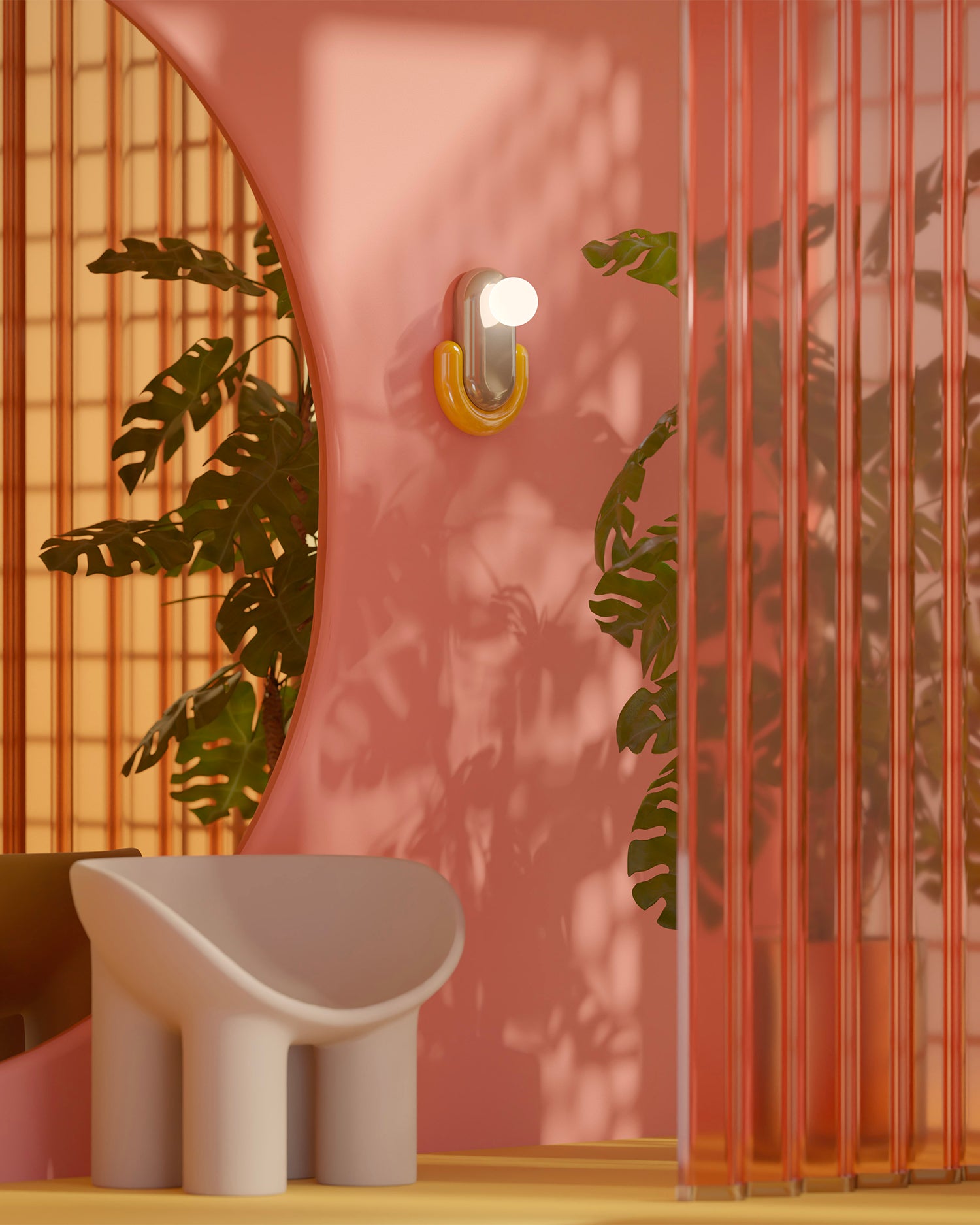 Lampada da parete in ceramica Ecleir