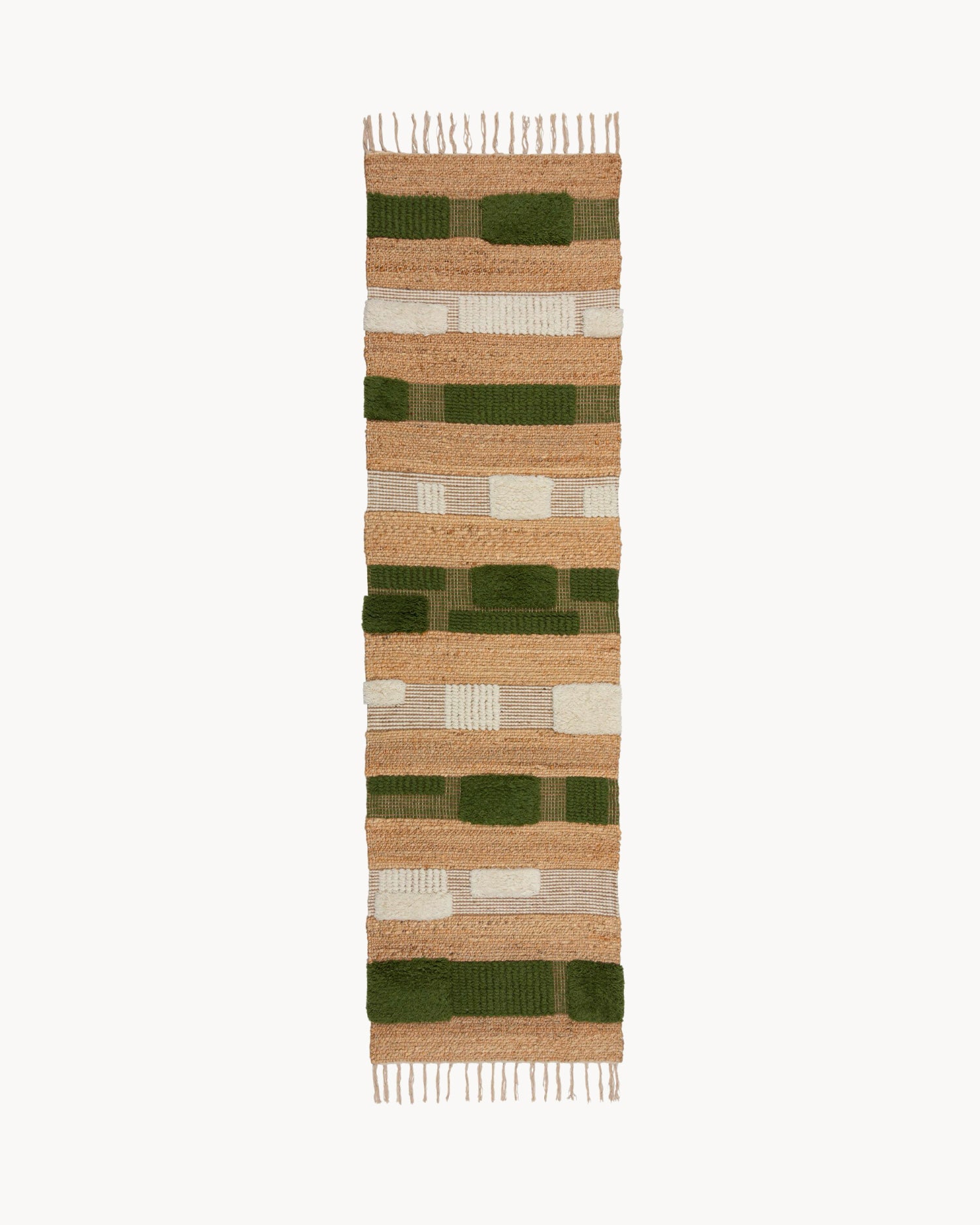 Runner in misto juta Medina Blocks