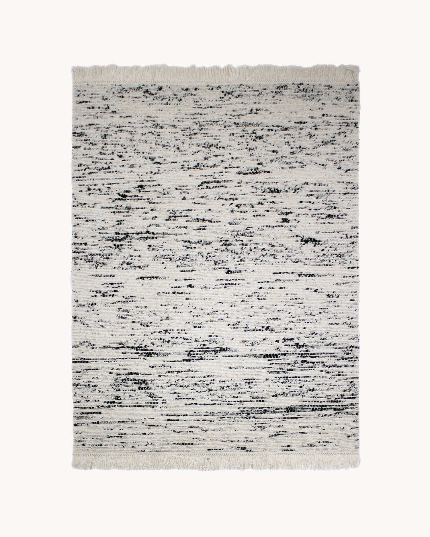Tappeto in lana con frange Ellsa